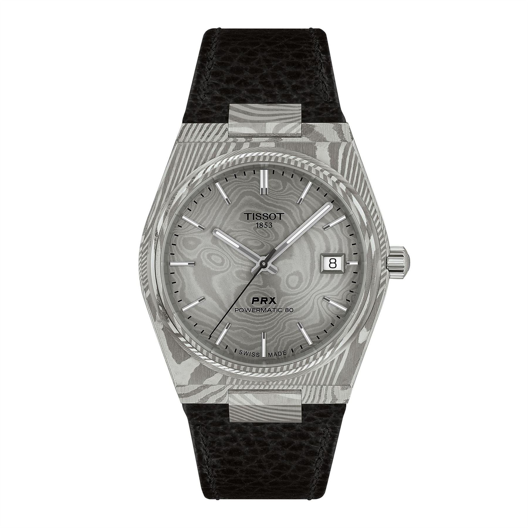Tissot Prx Damascas Damascus Steel Automatic Analogue Watch
