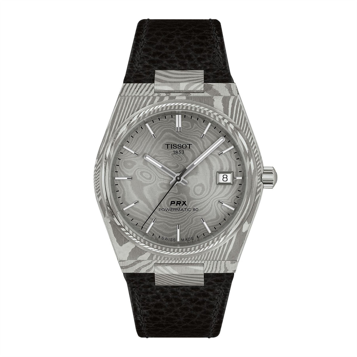 Tissot Prx Damascas Damascus Steel Automatic Analogue Watch