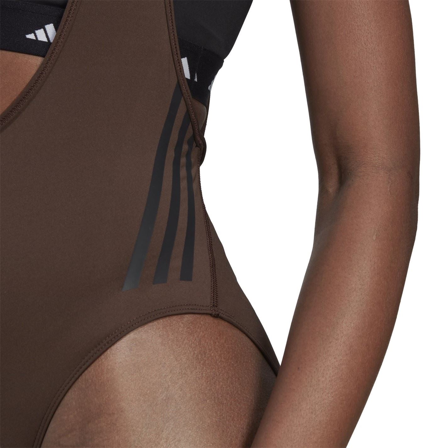 adidas Womens Train Icons 3 Stripe Leotard