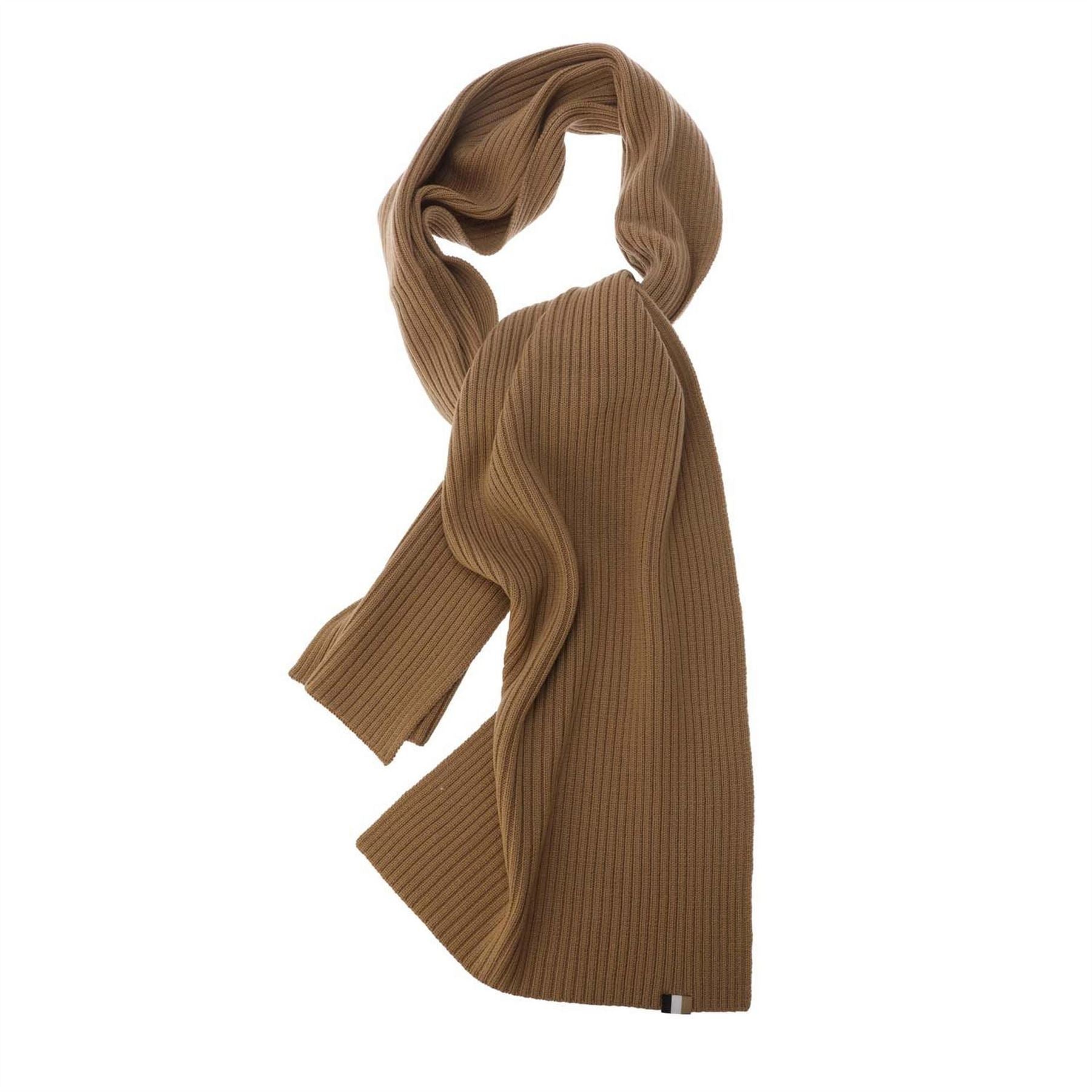 Boss Lyarana Ribbed Knit Scarf