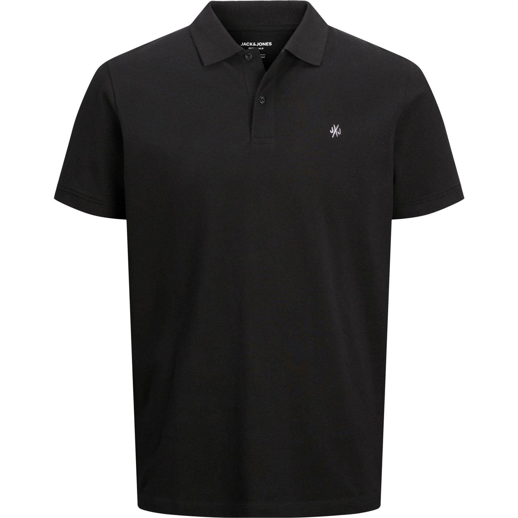 Jack and Jones Mens 3 Pack Short Sleeve Polo Shirt