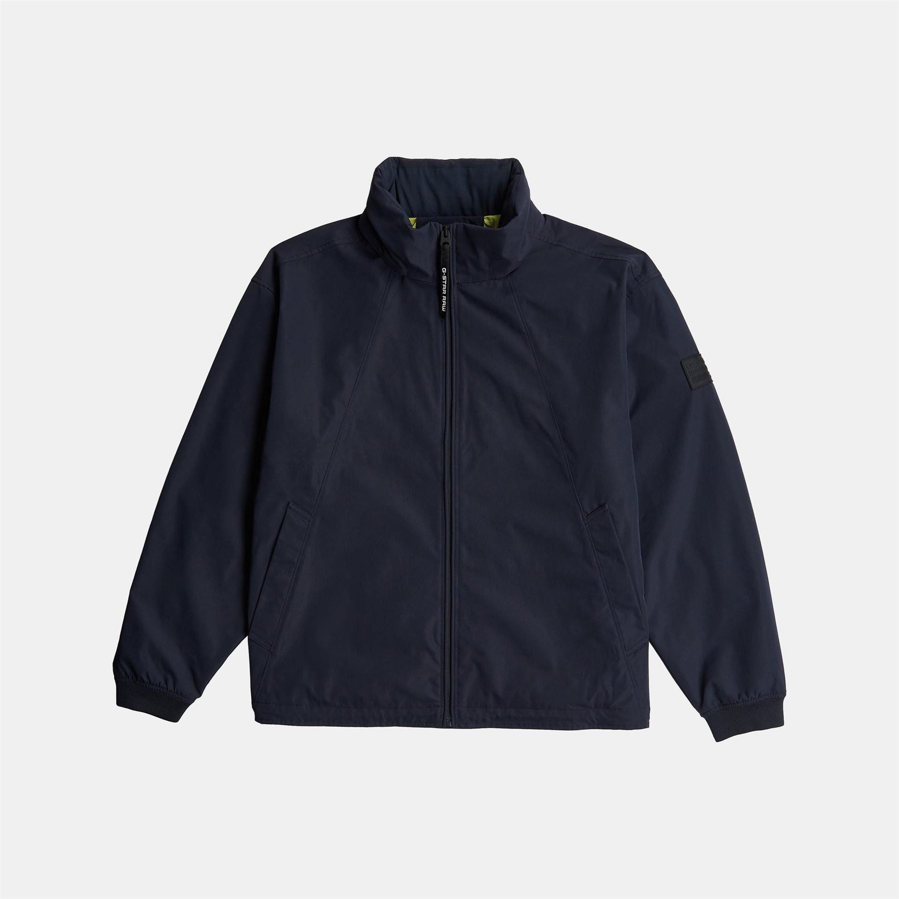 G Star Solid Patterned Full Zipper Field Jacket