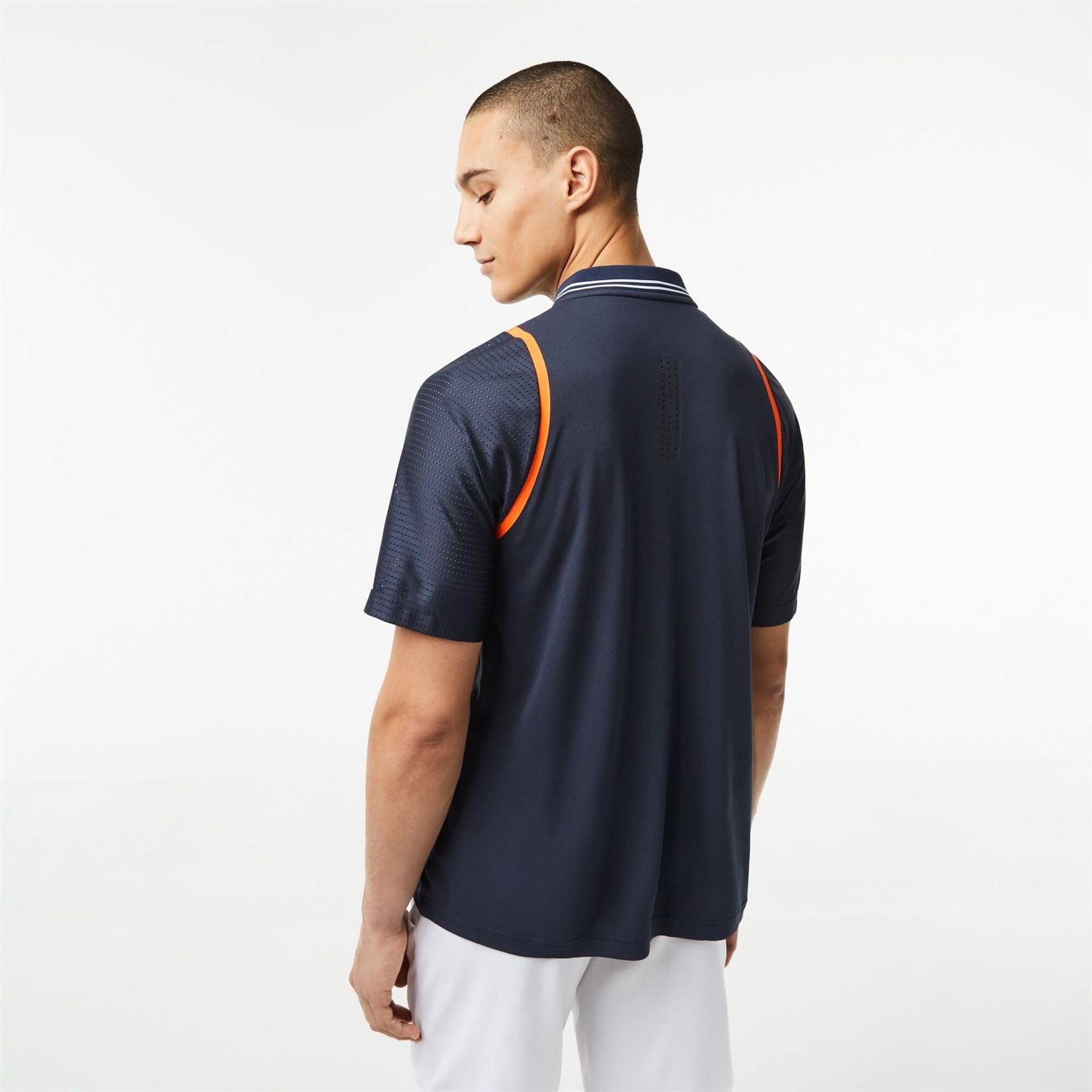 Lacoste Short Sleeved Ribbed Collar Performance Polo Shirt