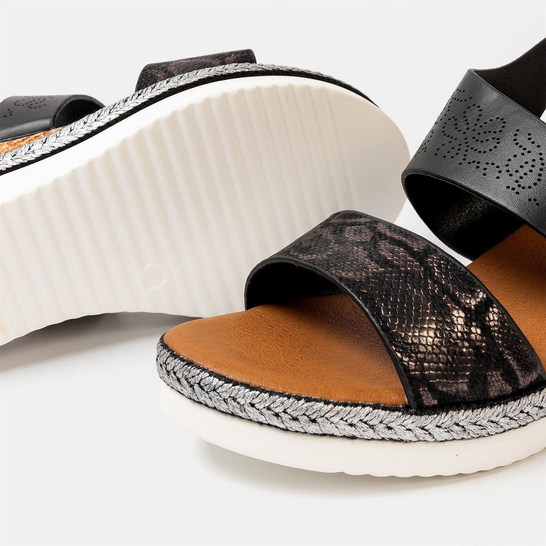 Firetrap Ella Ladies Back Strap Wedge Sandals