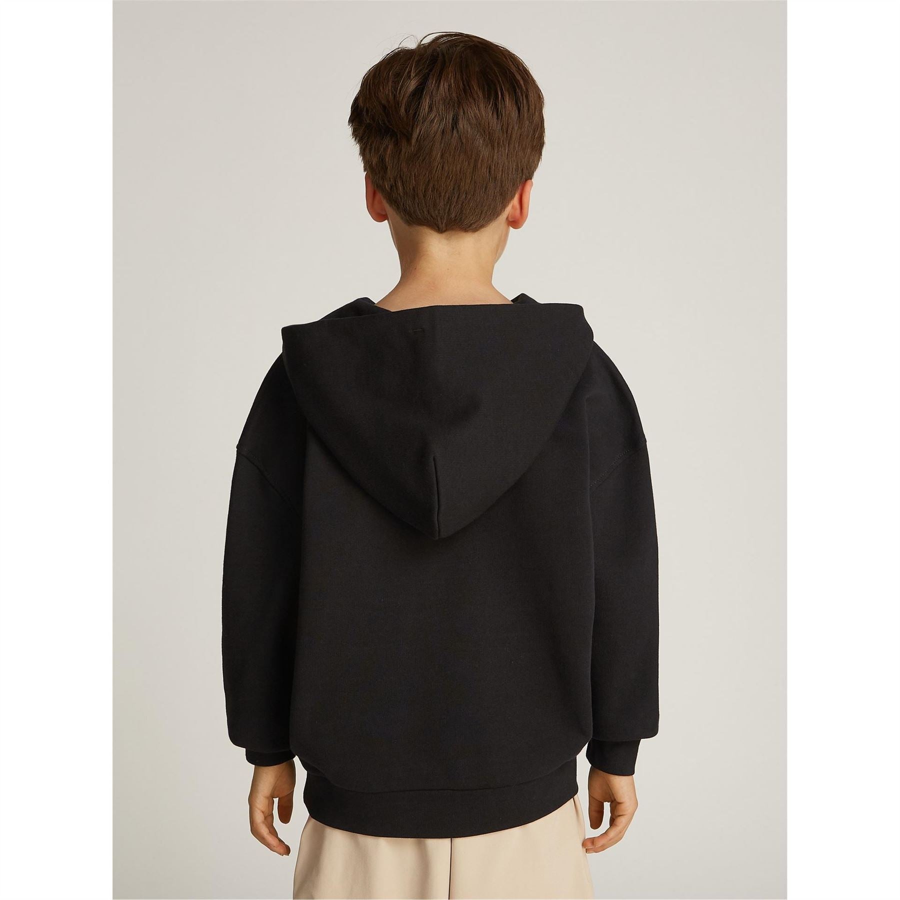 Calvin Klein Jeans Embroidered Logo Terry Pull Over Hoodie