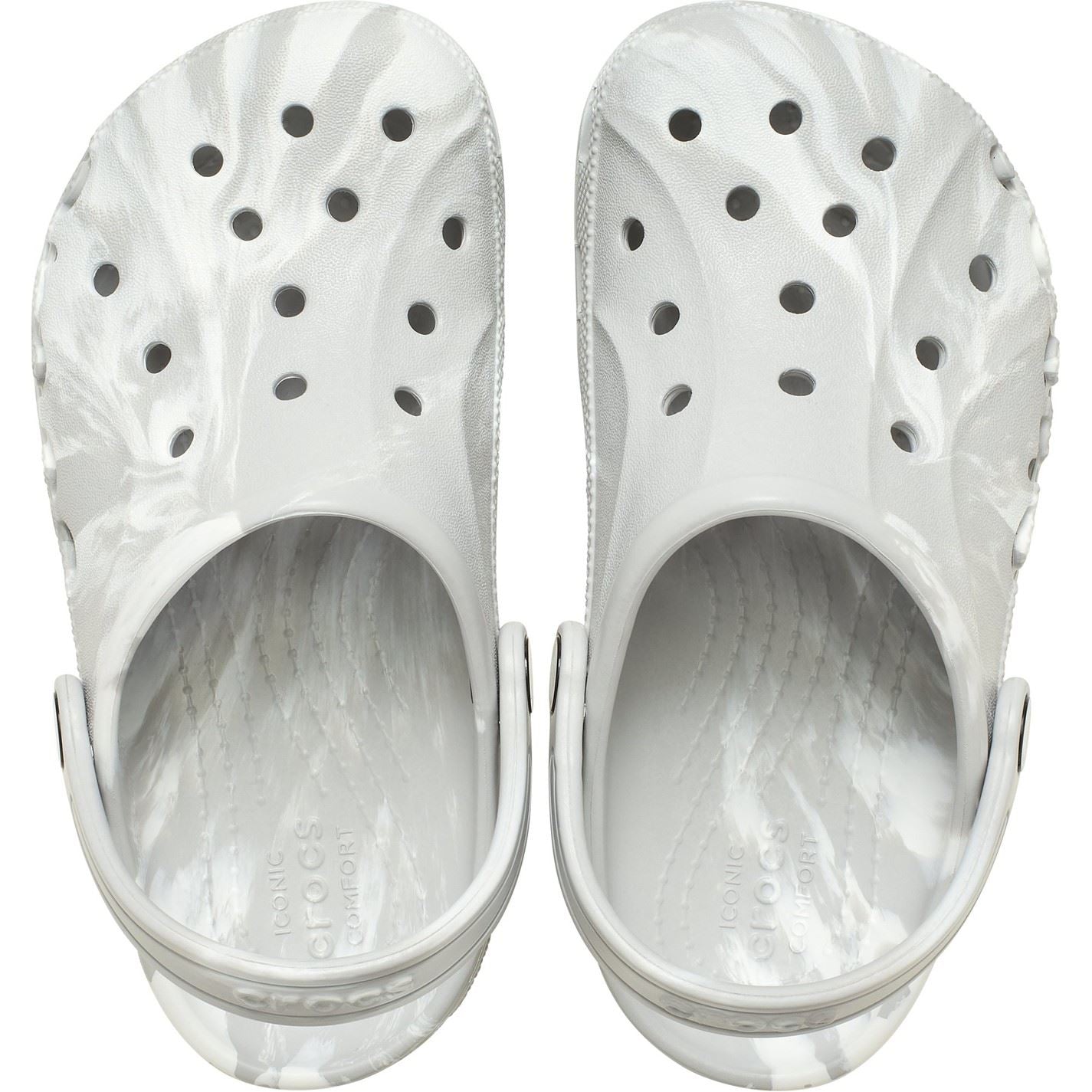 Crocs Baya Marble Patterned Flatform Clogs