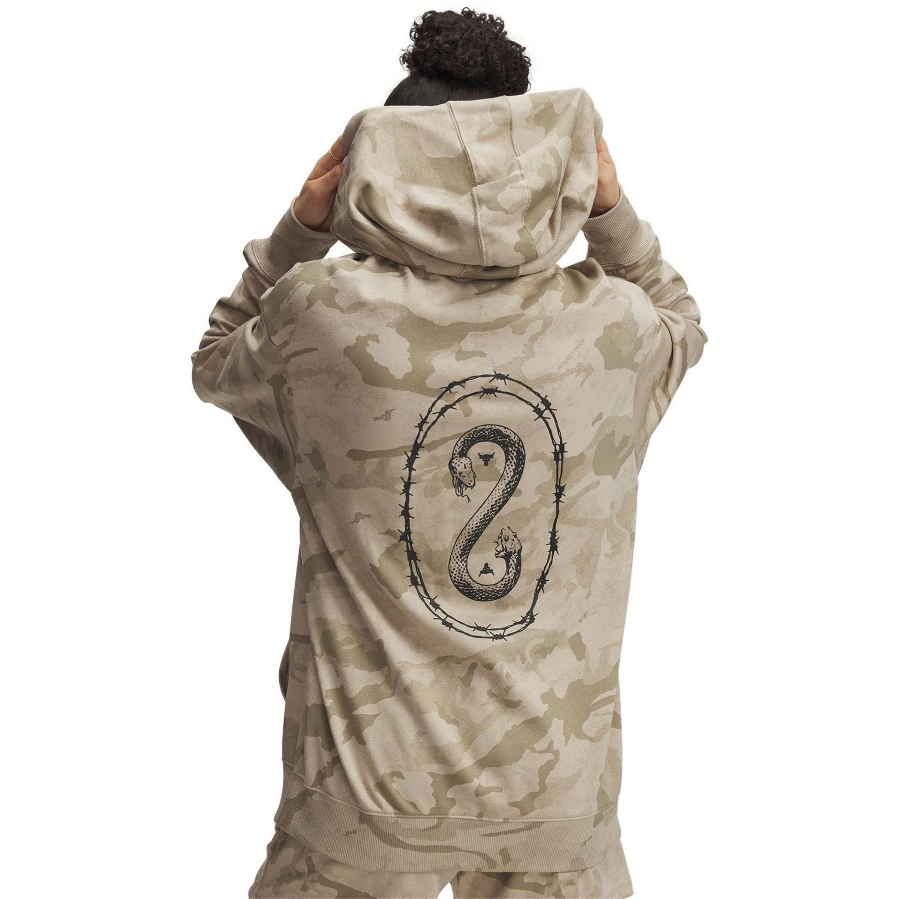 Under Armour Project Rock Terry Full Zip Performance Hoodie