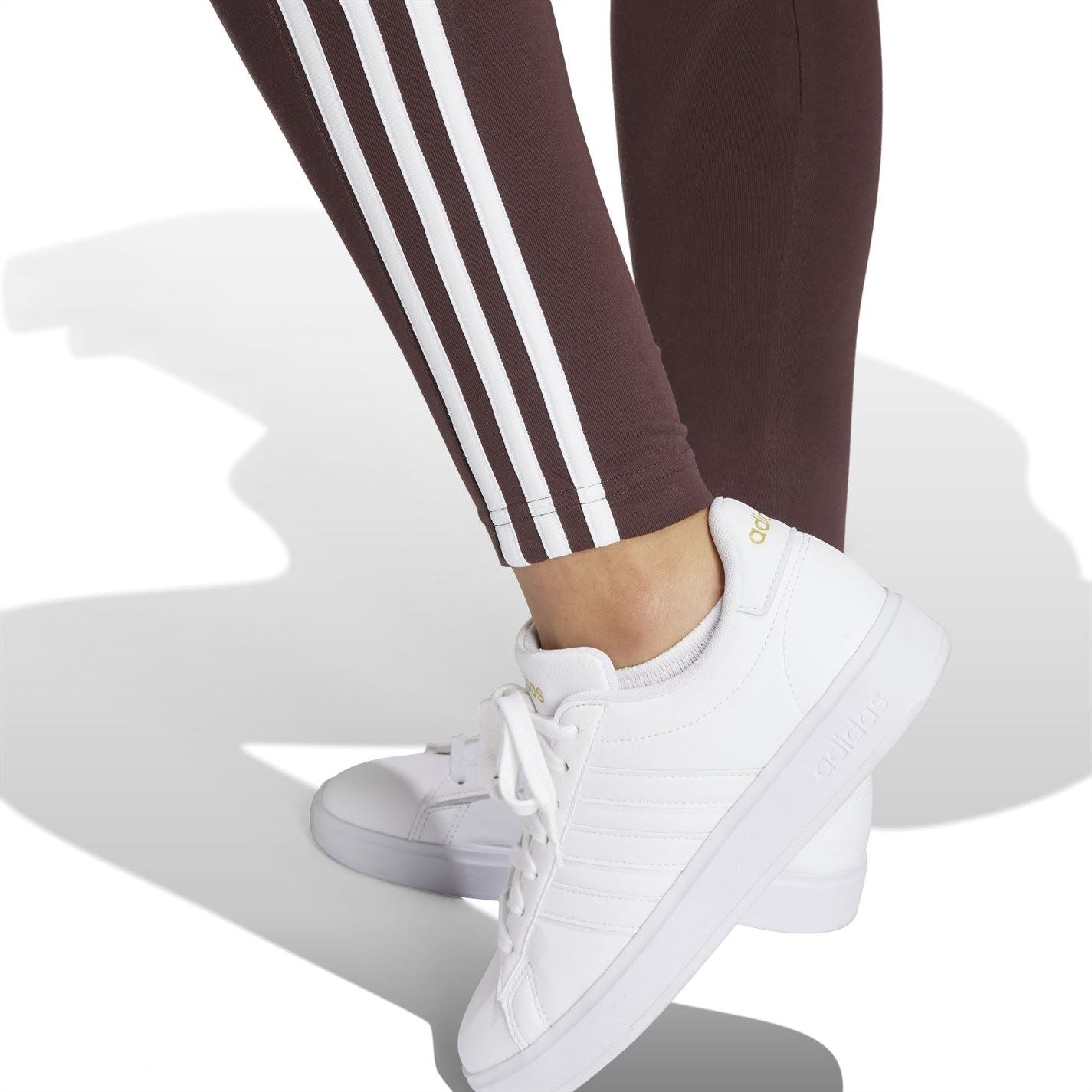 adidas Womens Essentials 3 Stripe Leggings
