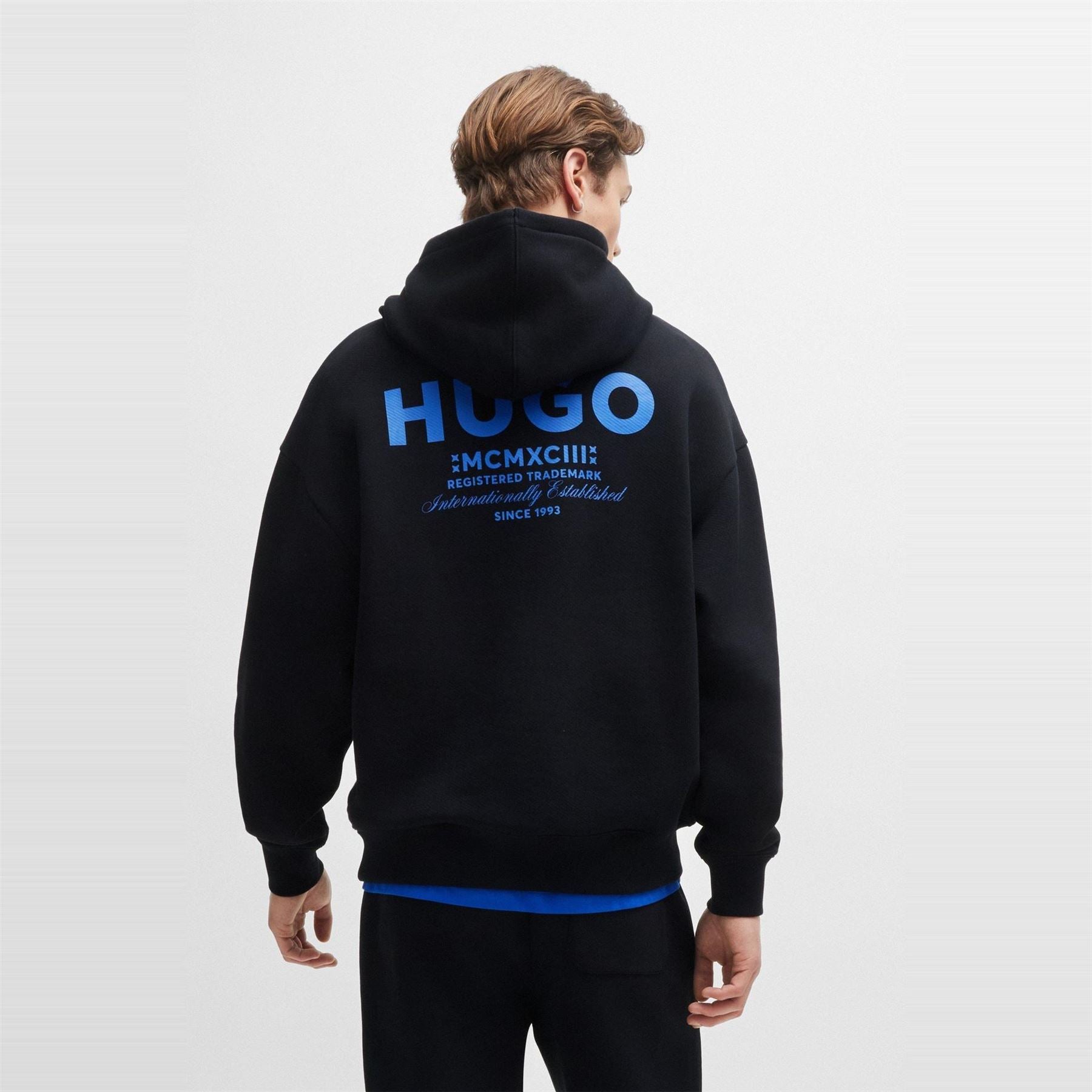 Hugo HUGO Nazardo Drawstring Hoodie with Modern Logo Detail