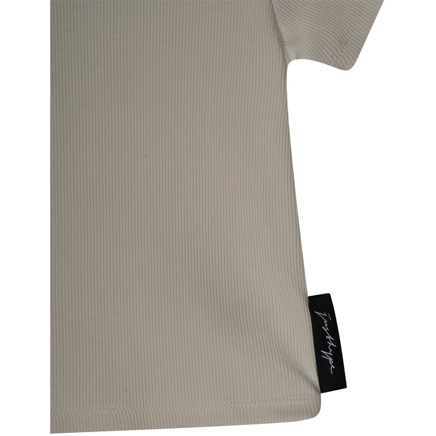 Hype Rib Cropped Regular Fit T-Shirt