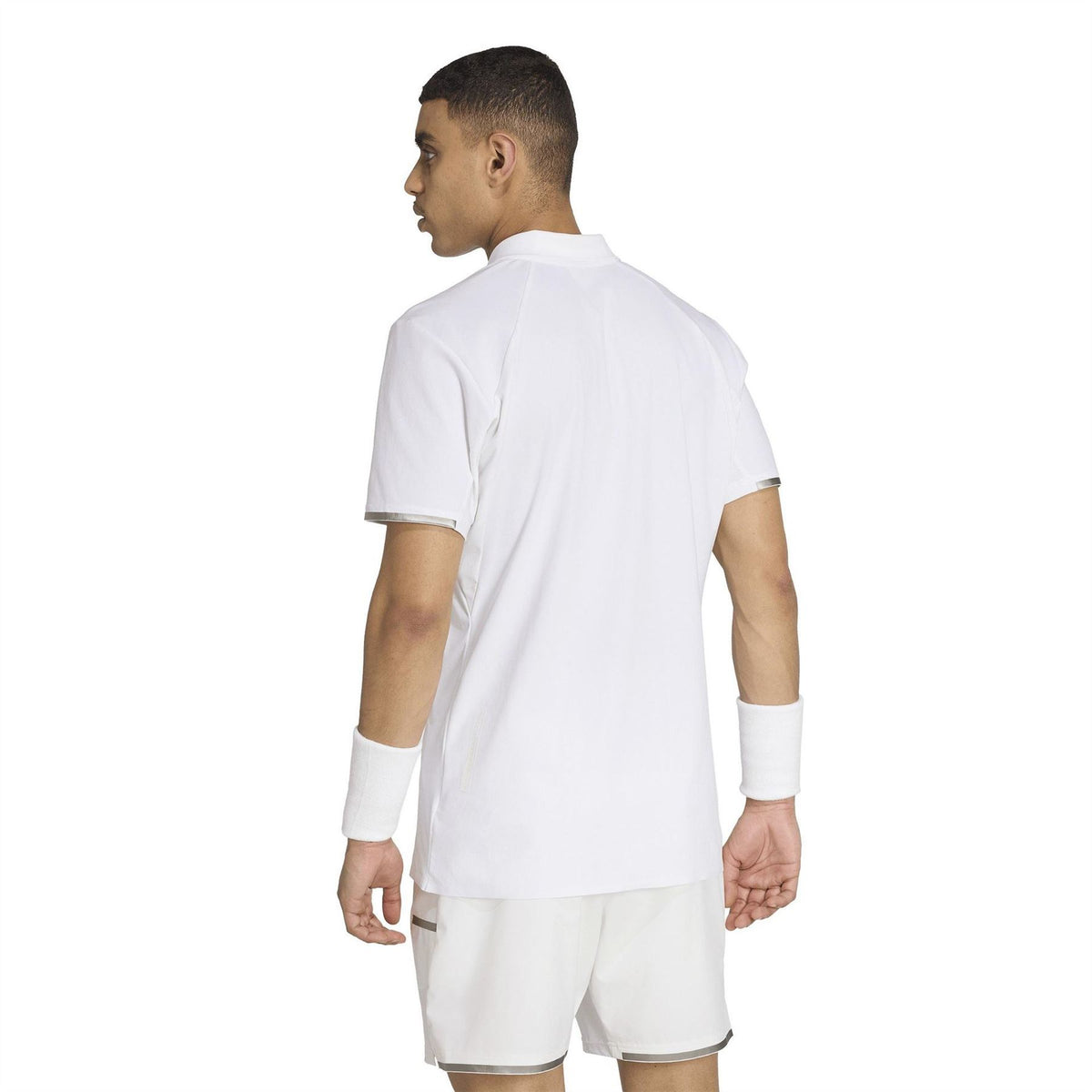 adidas Wim Bold Logo Collared Short Sleeve Polo Shirt