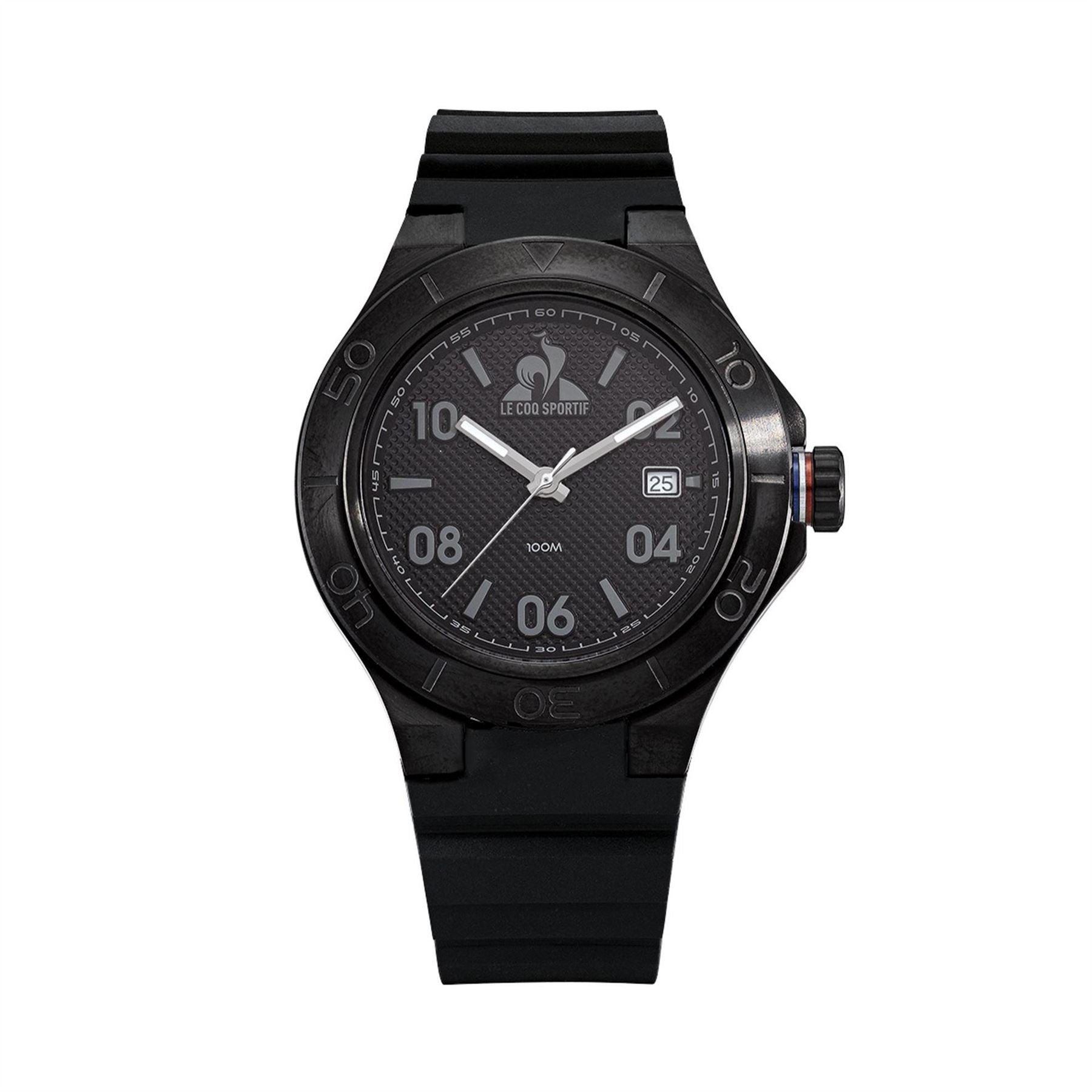 Le Coq Sportif Black Plastic Digital Watch