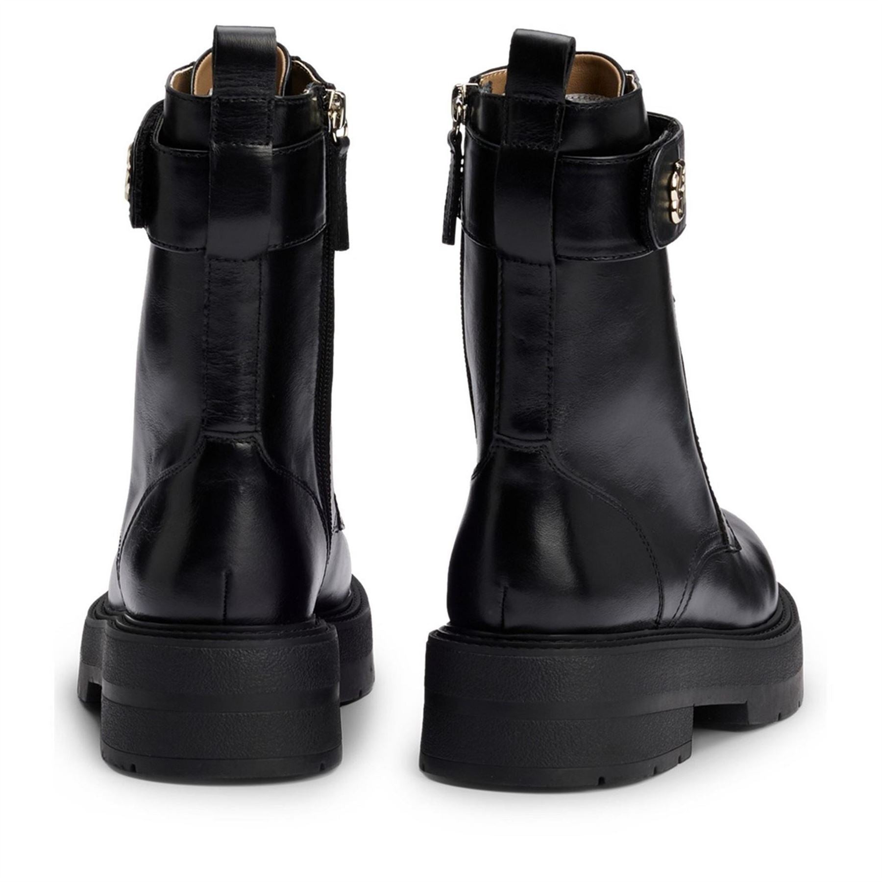 Boss Rebby Block Heel Motorcycle  Boots