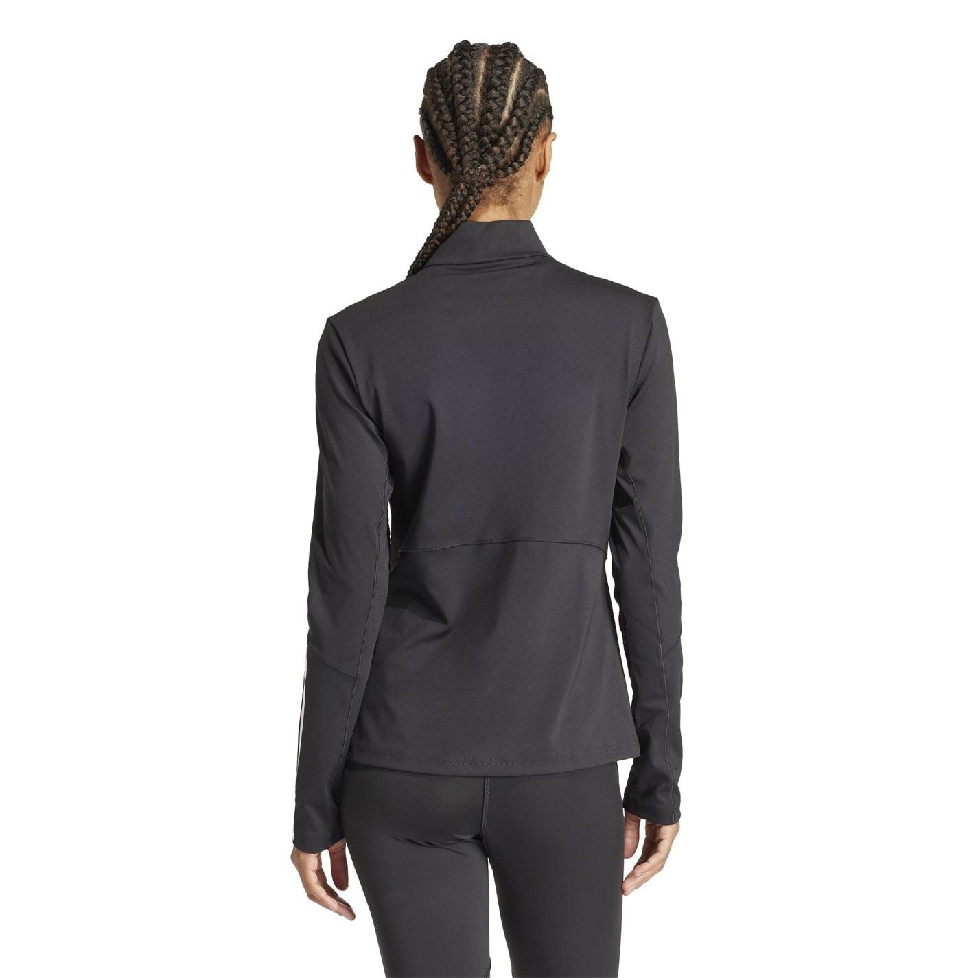 adidas Hyperglam Zip Neck Long Sleeve Gym Top