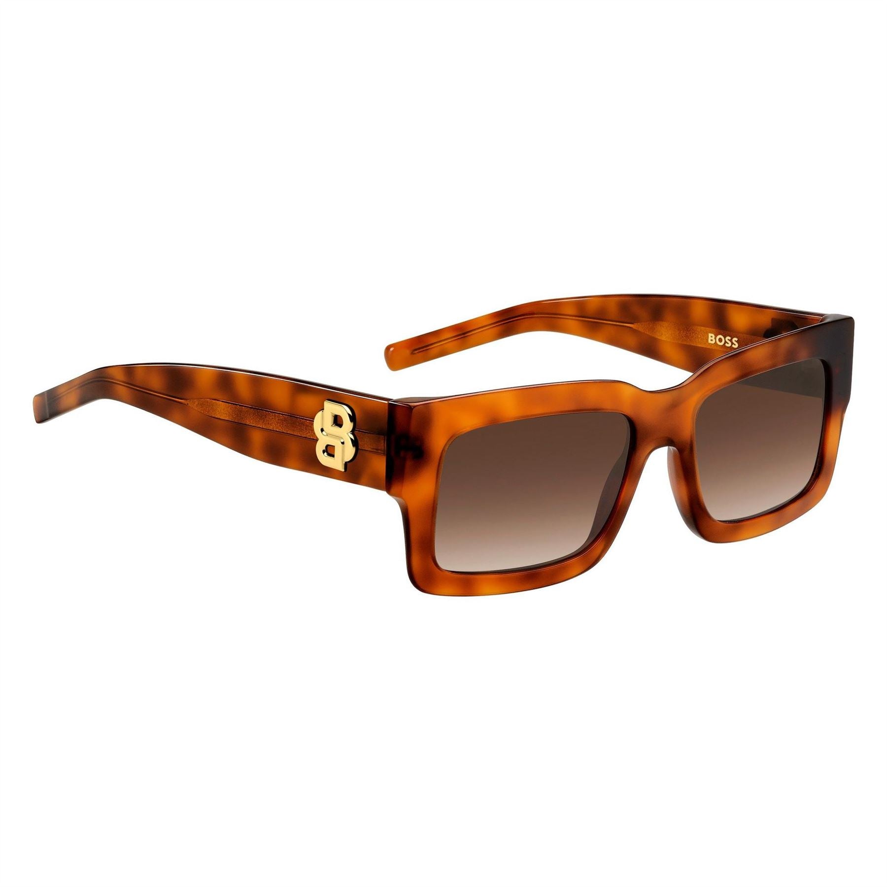 Boss Rectangular Round Sunglasses