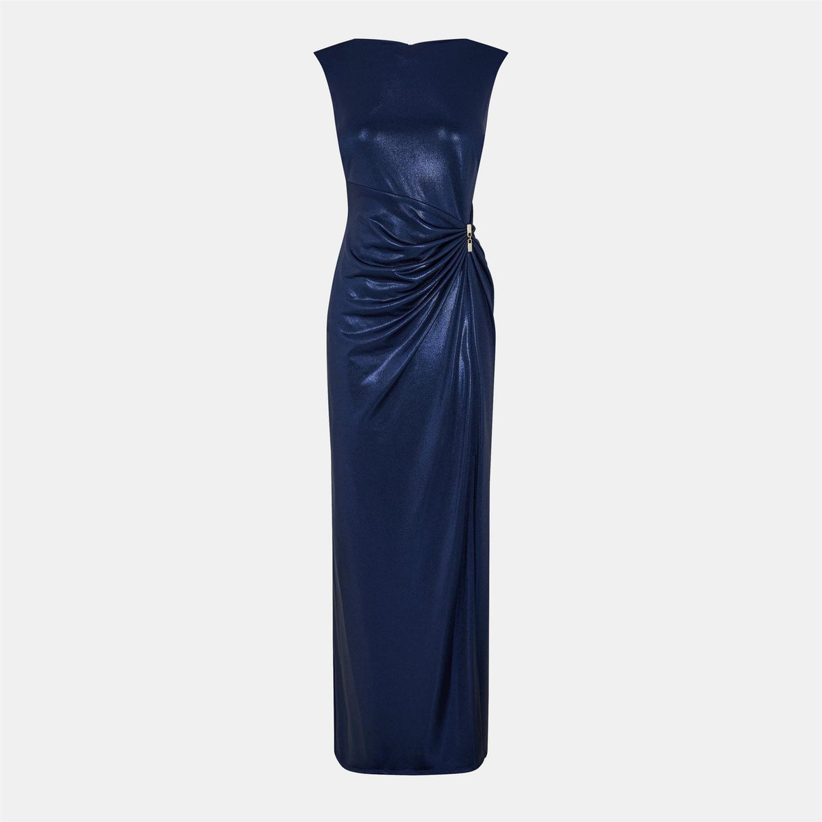 Lauren by Ralph Lauren Ilianne Jewel Neck Sleeveless Maxi Gown