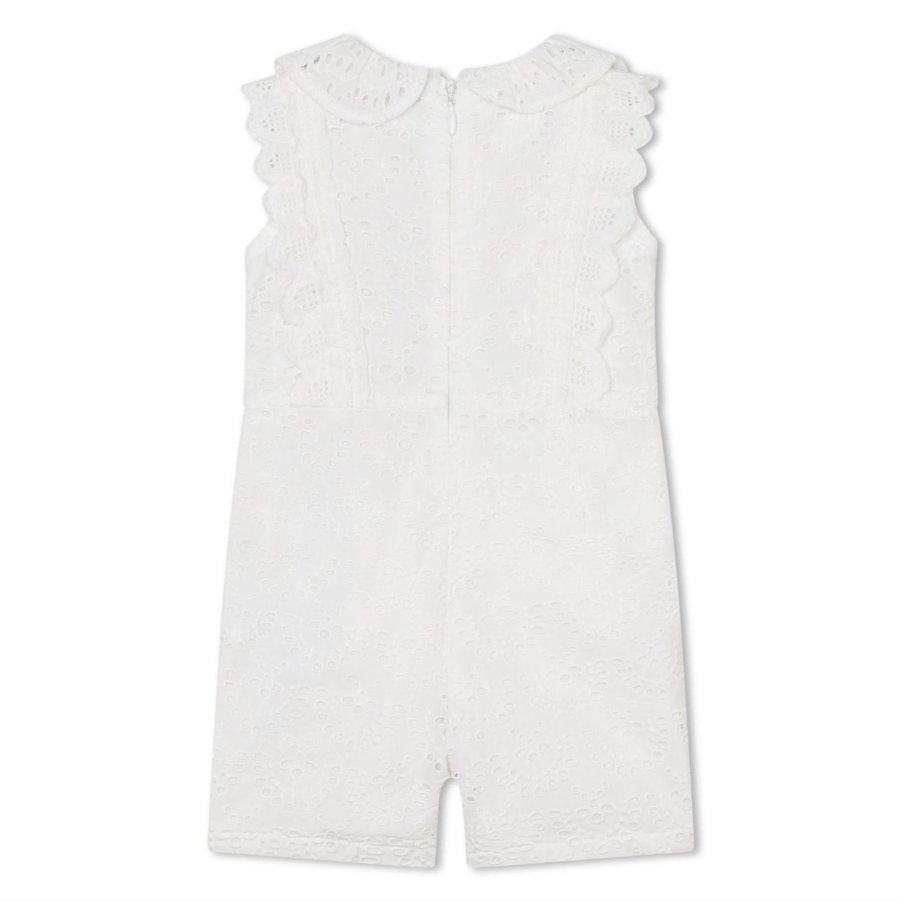 Carrement Beau Collared Neck Sleeveless Romper