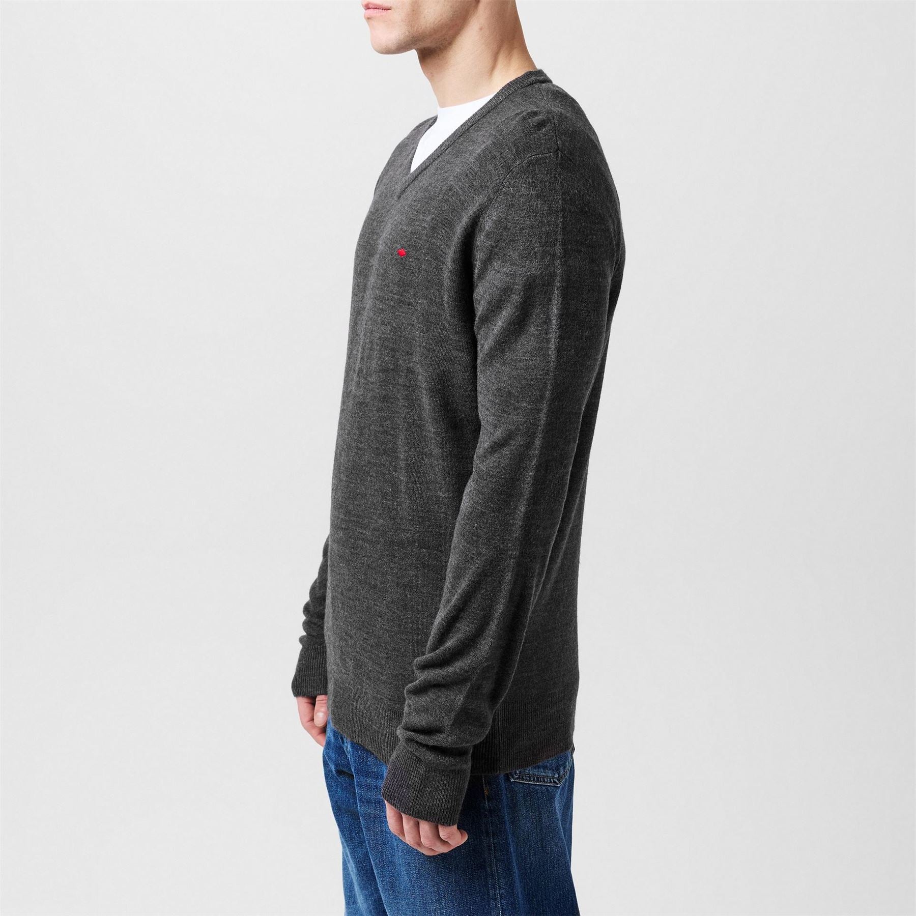 Lee Cooper Cooper Long Sleeve V Neck Jumper