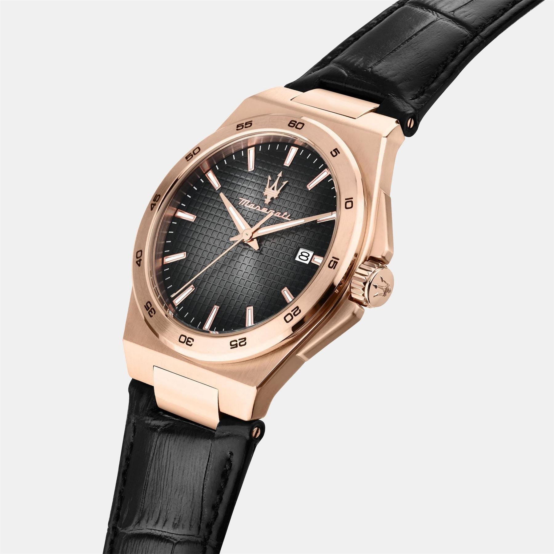 Maserati Velocita Dress Analogue Alligator Leather Strap Watch