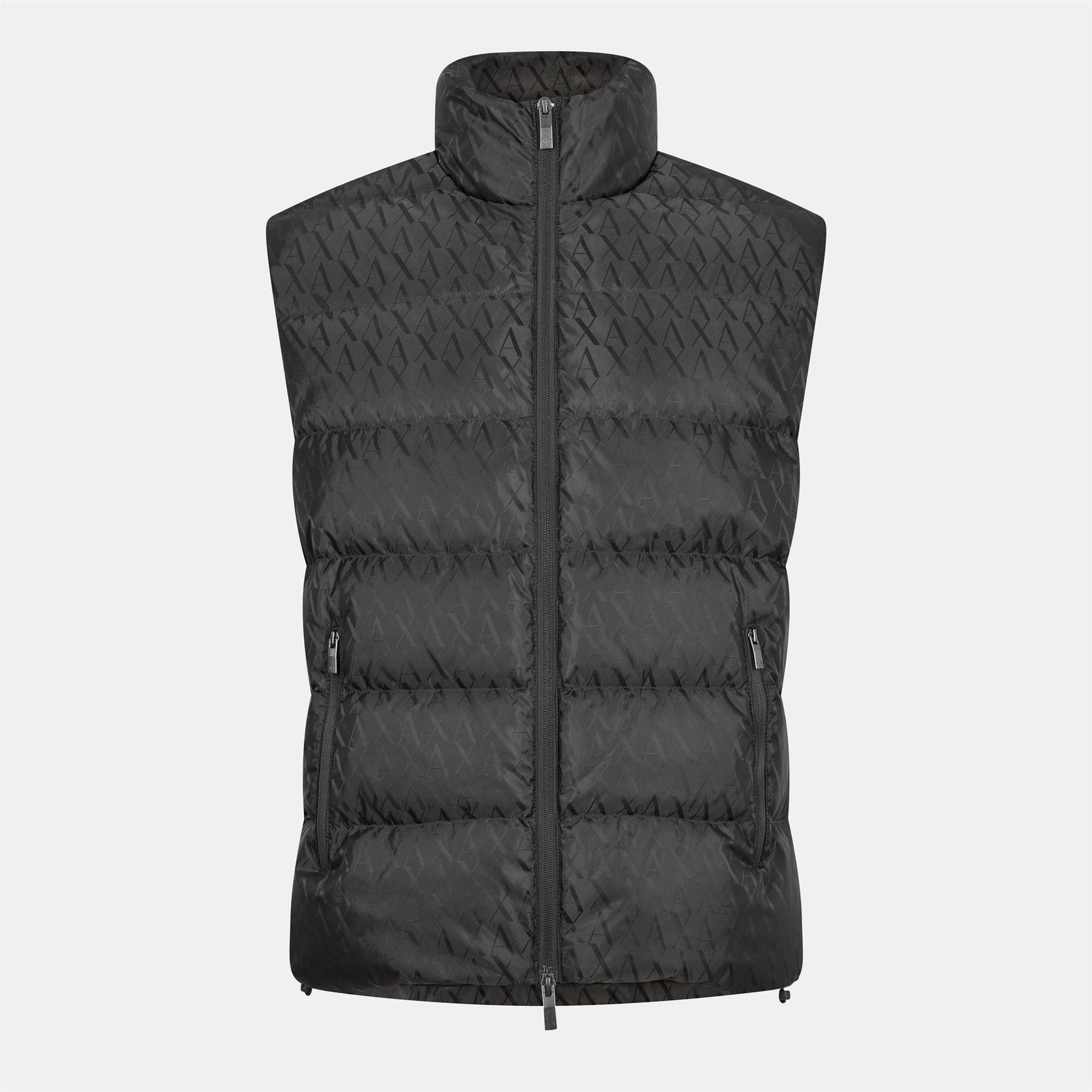 Armani Exchange Exchange All Over Logo Zip Pocket Gilet