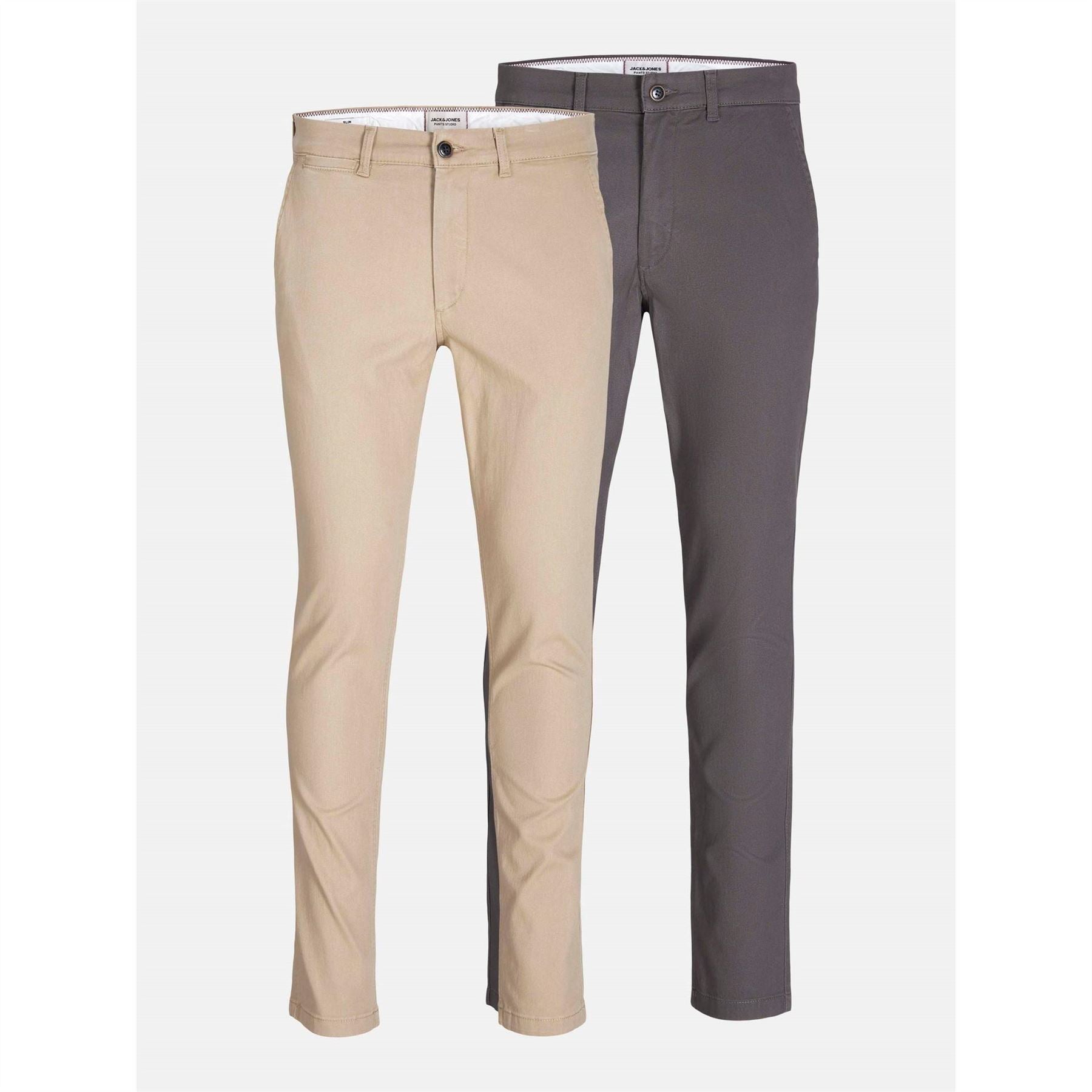 Jack and Jones Mens 2 Pack Marco Chino Trouser