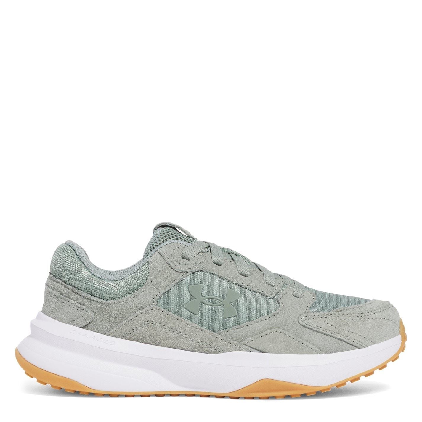 Under Armour Edge Suede Round Toe Flat Heel Trainers