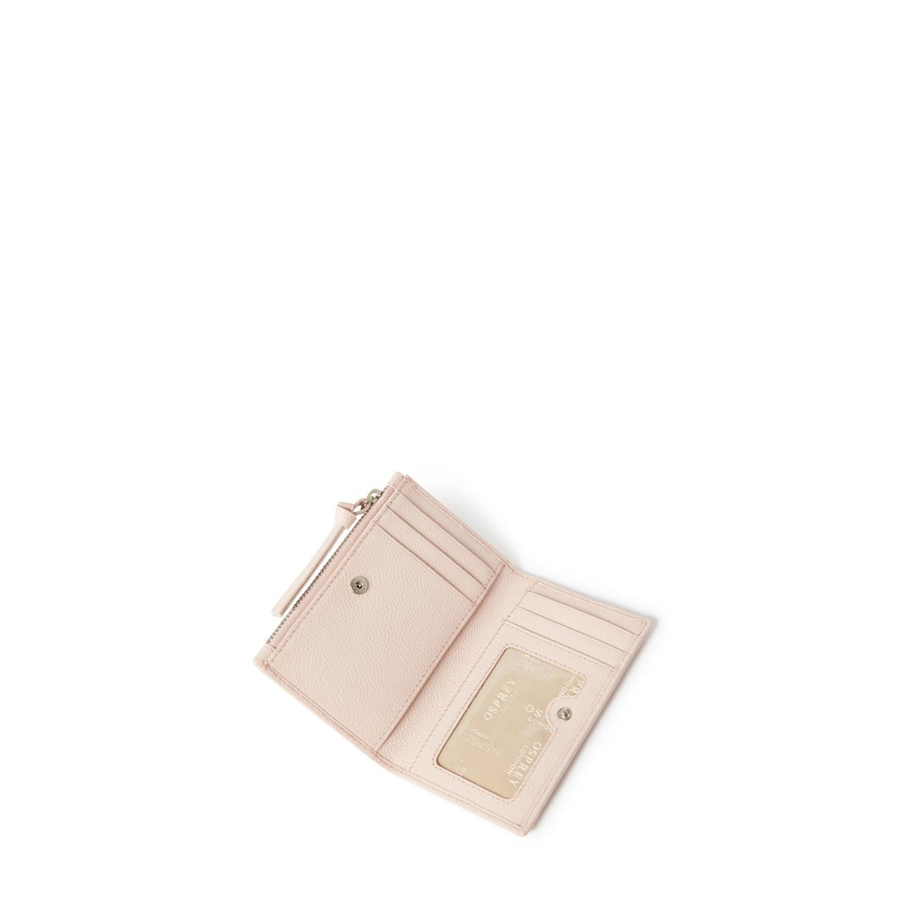 Osprey London London Molly Curved Bi Fold Leather Card Holder
