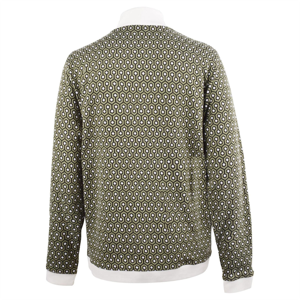 Pretty Green Geo Regular Fit Long Sleeve Zip Neck Athletic