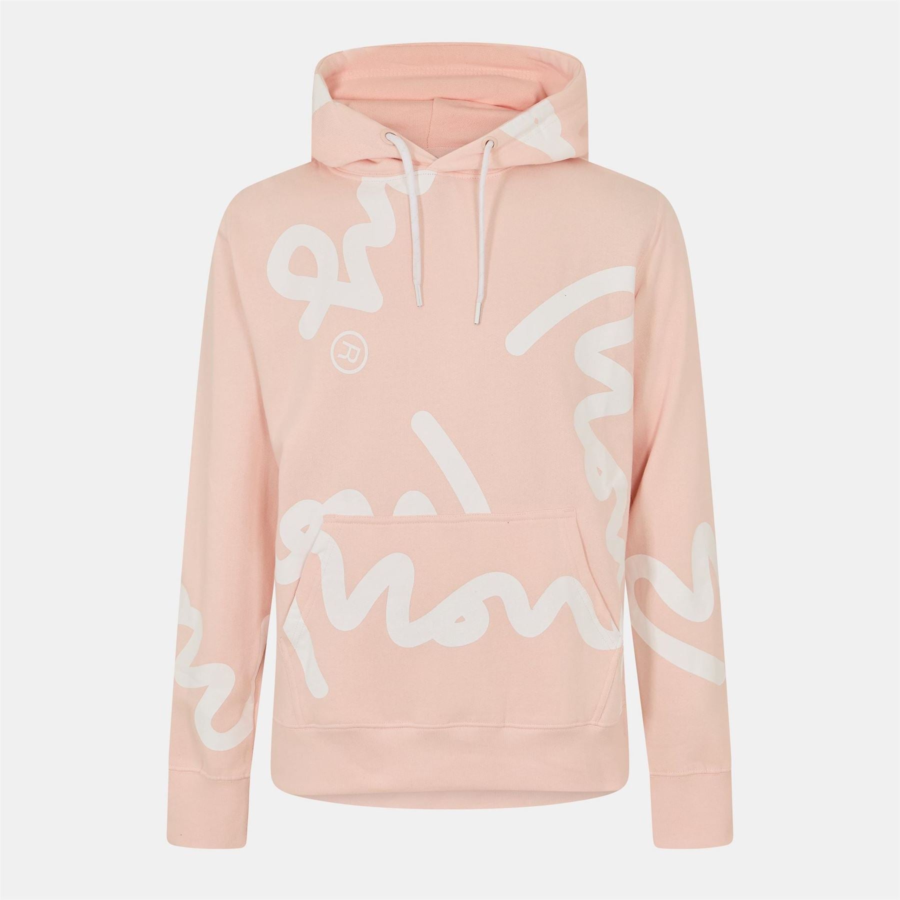 Money Lettered Branding Hooded Neck Long Sleeve Sweatshirt