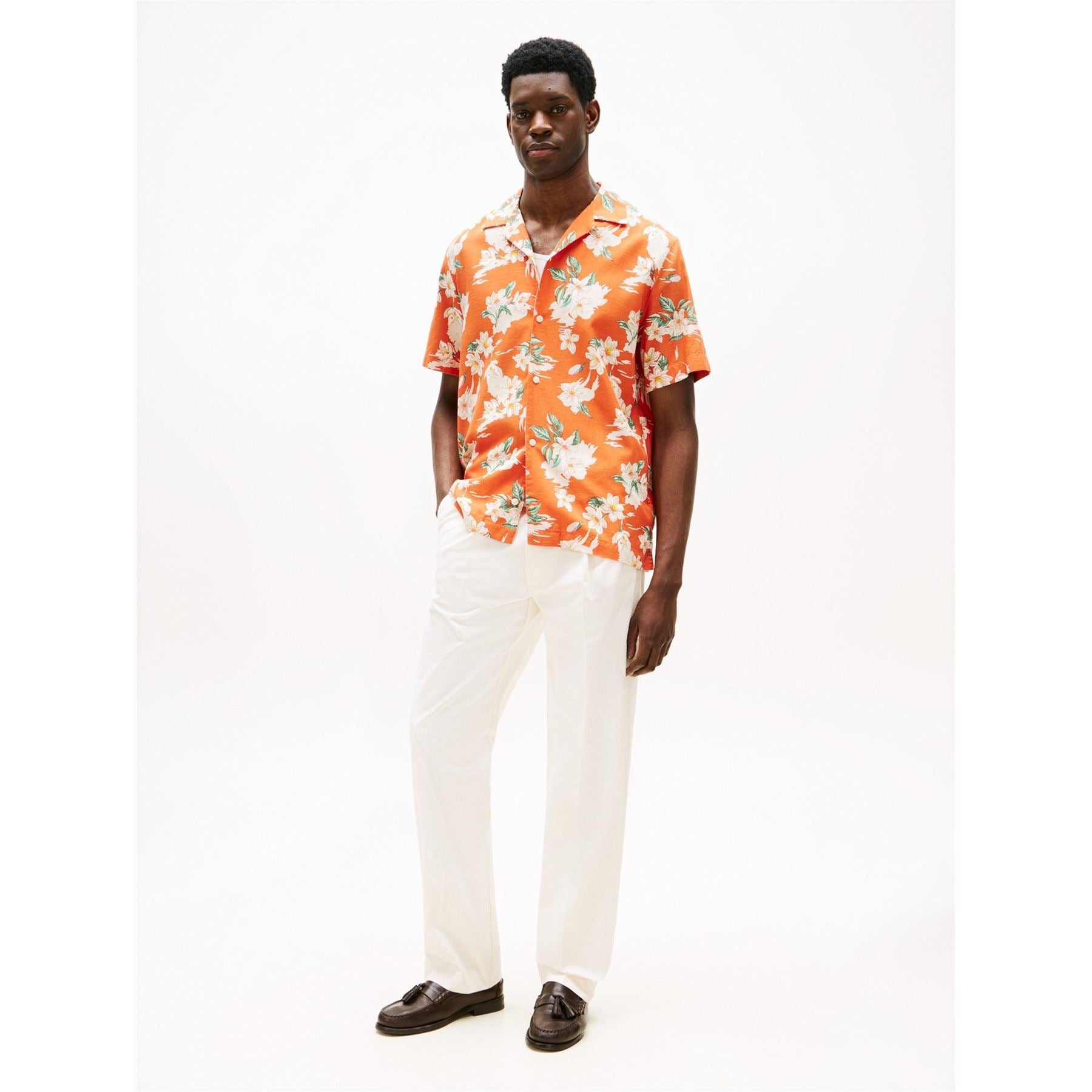 Tommy Hilfiger Floral Regular Fit Short Sleeve Shirt