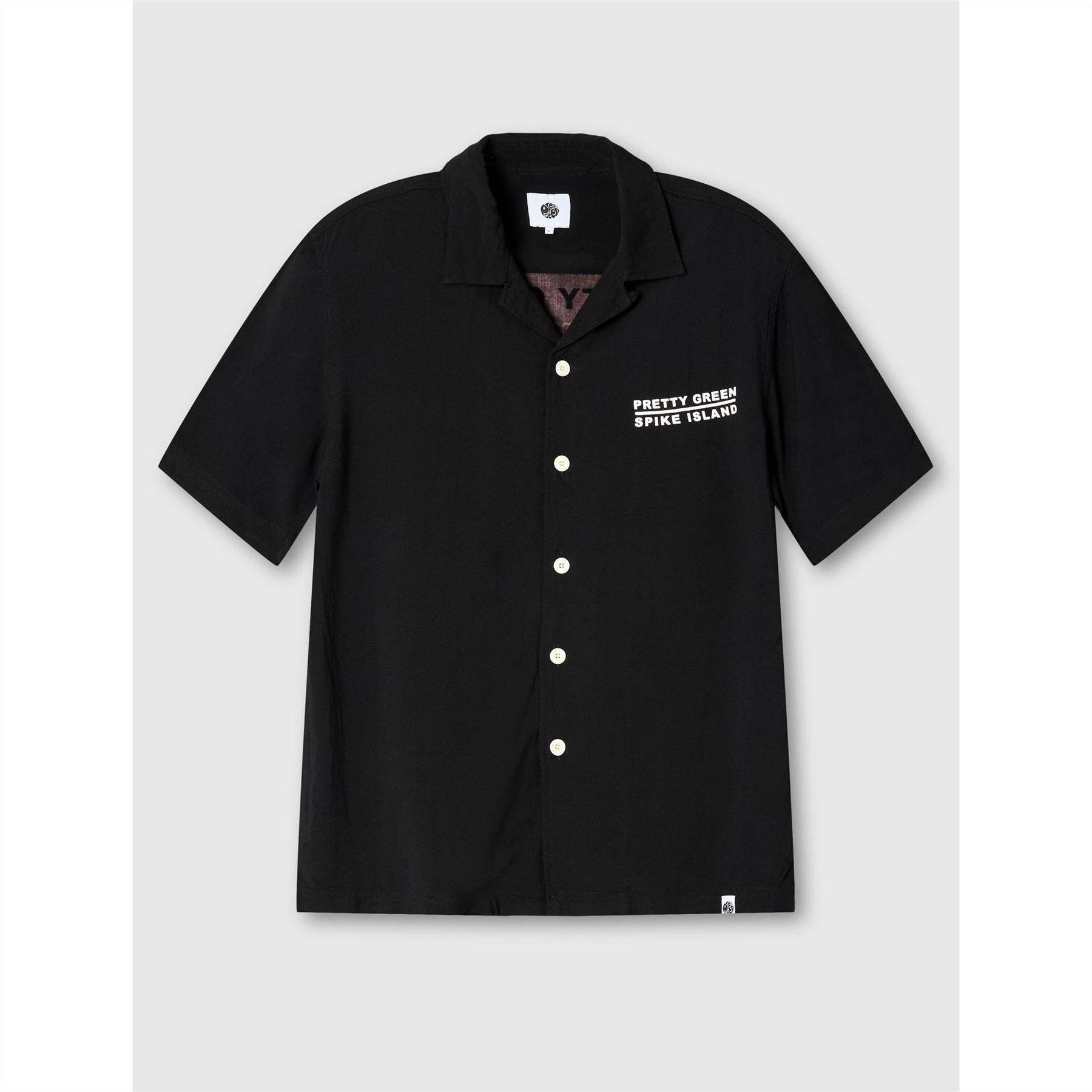 Pretty Green Spike Island Short Sleeve Plain Shirt
