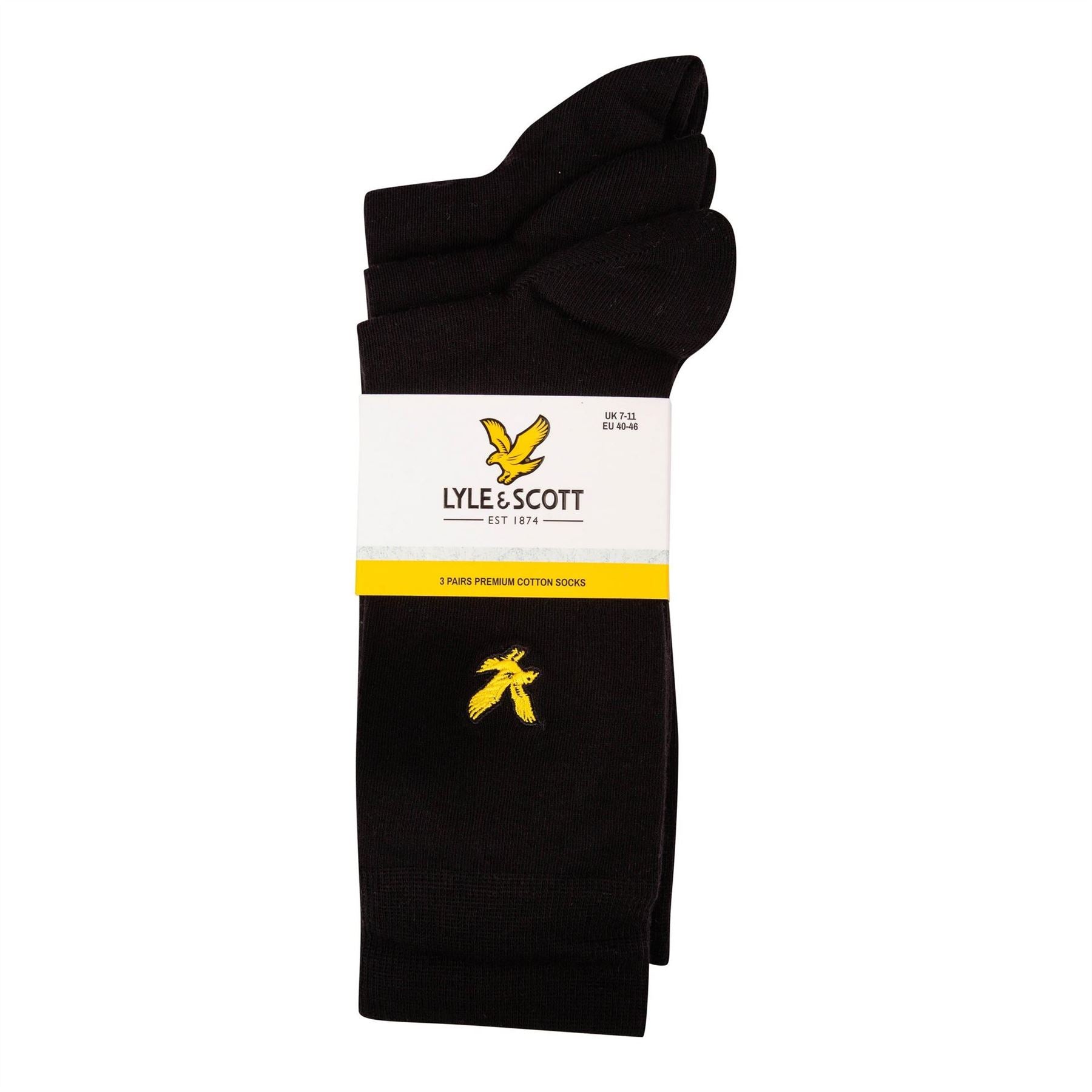 Lyle and Scott 3 Pack Basic Crew Socks