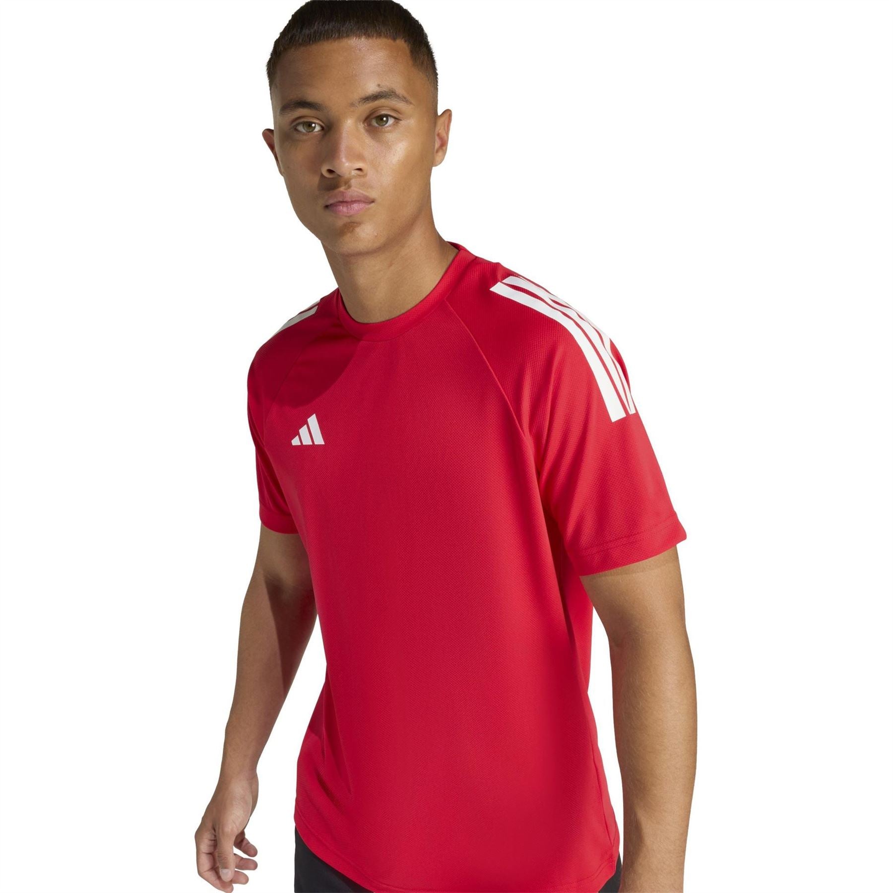 adidas Mens Classic 3 Stripe Sereno T-Shirt