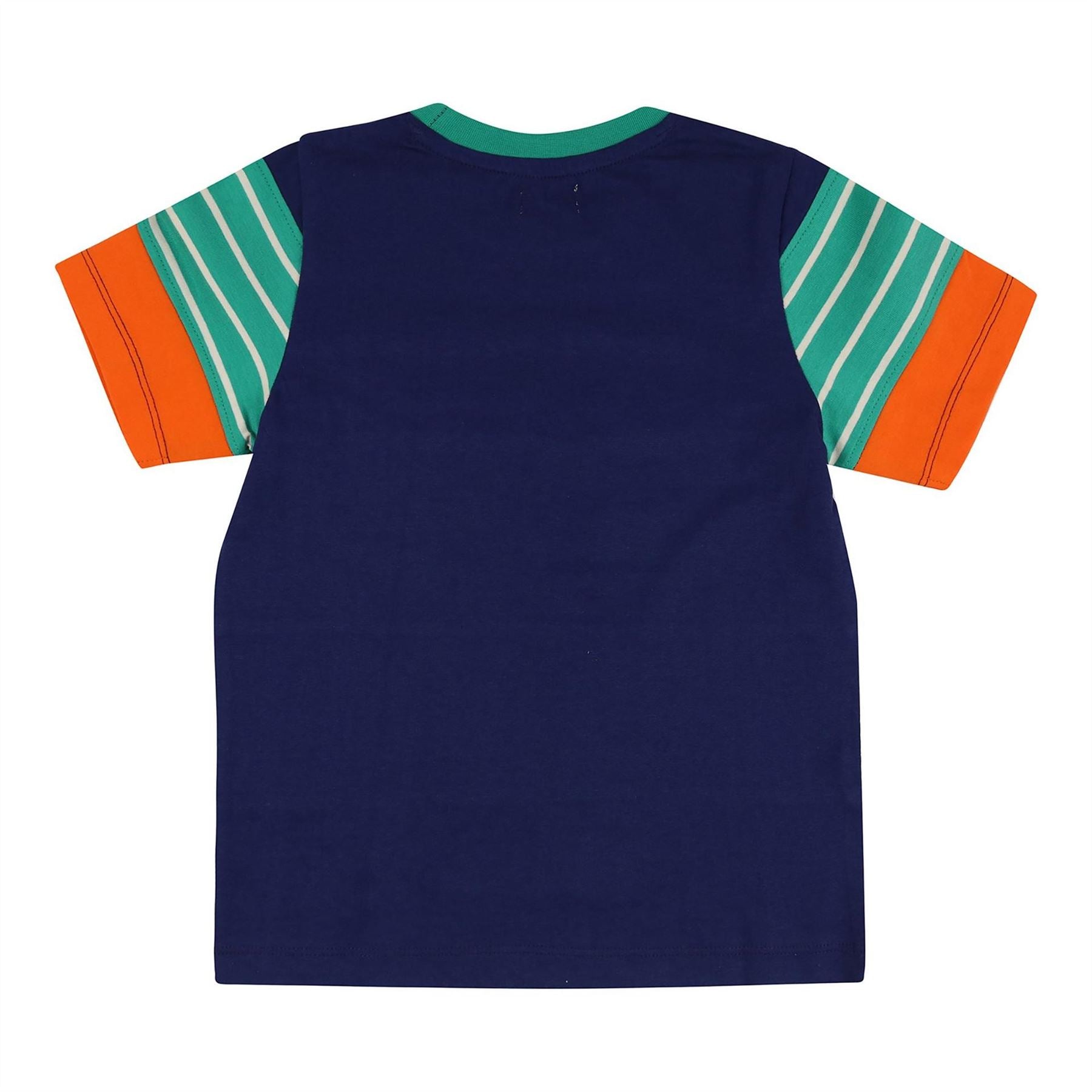 Lilly and Sid Tiger Embroidered Regular Fit Crew Neck T-Shirt