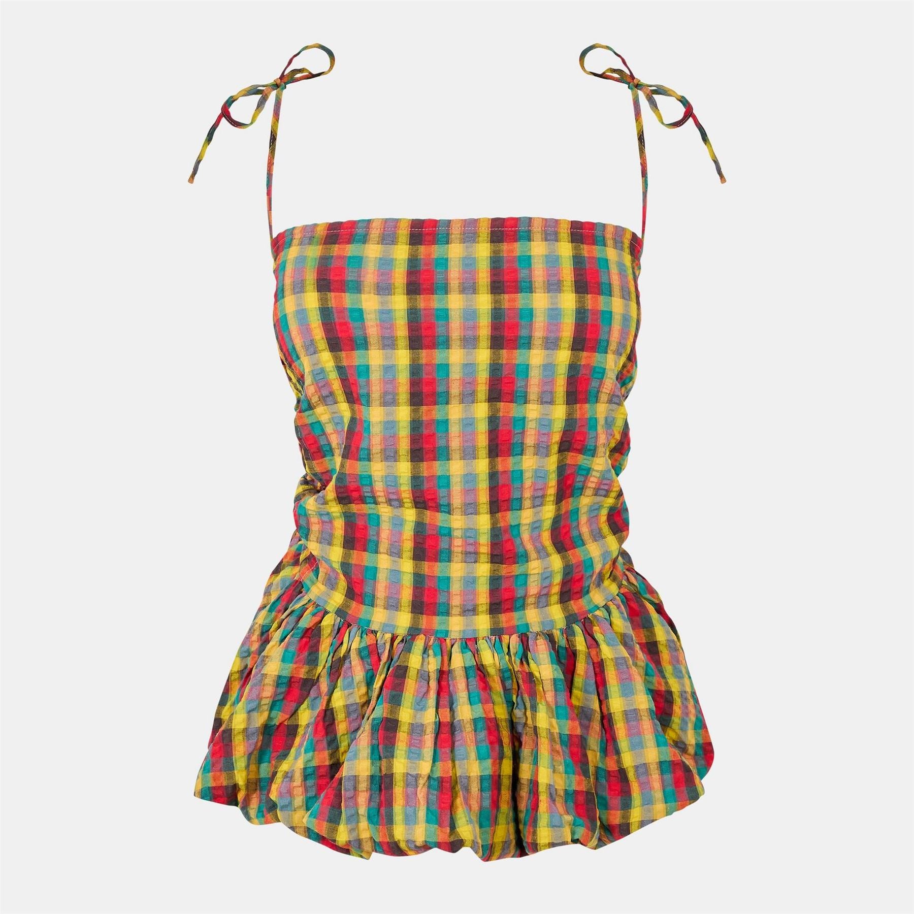 AmyLynn Peplum Square Neck Tank
