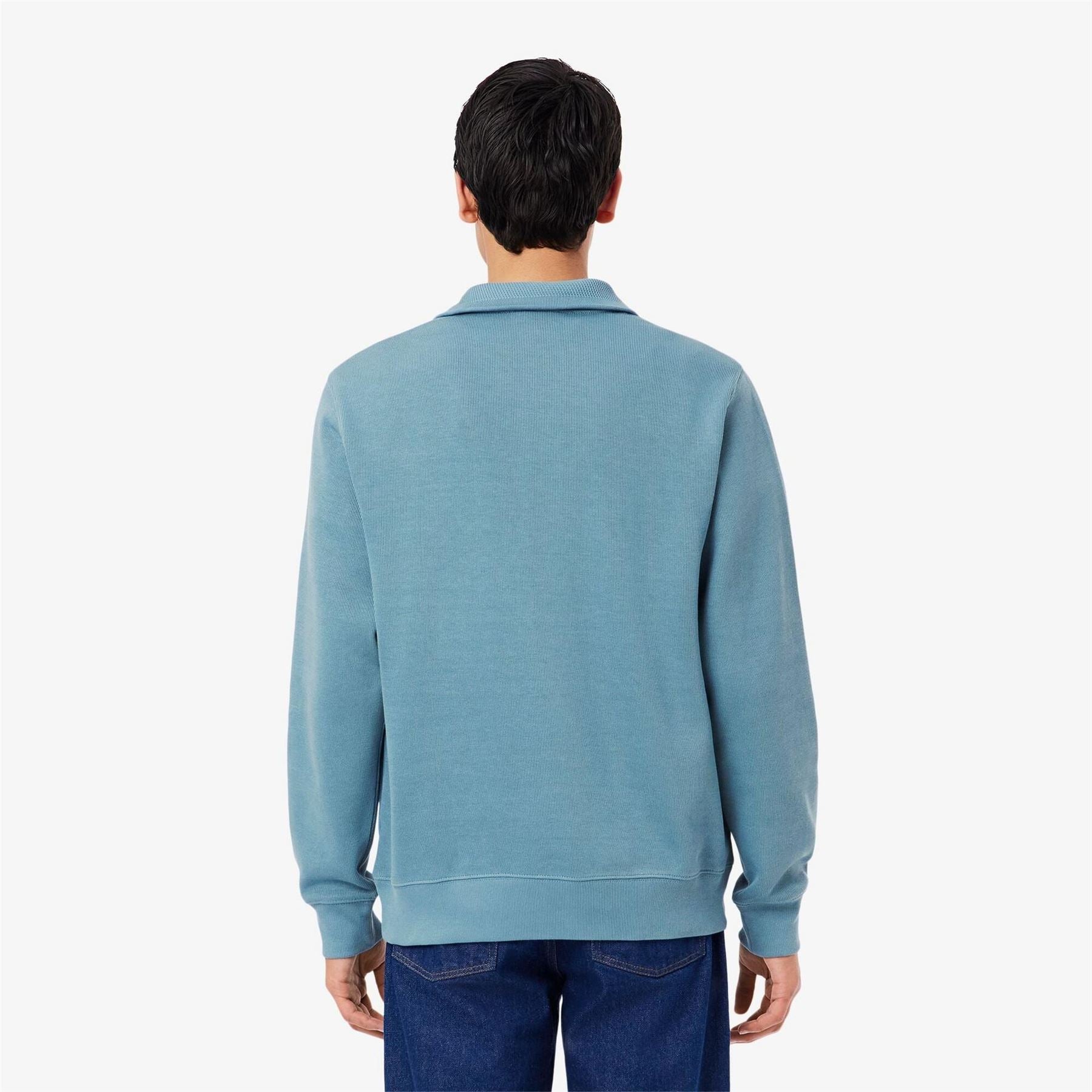 Lacoste Quarter Zip Fleece Top
