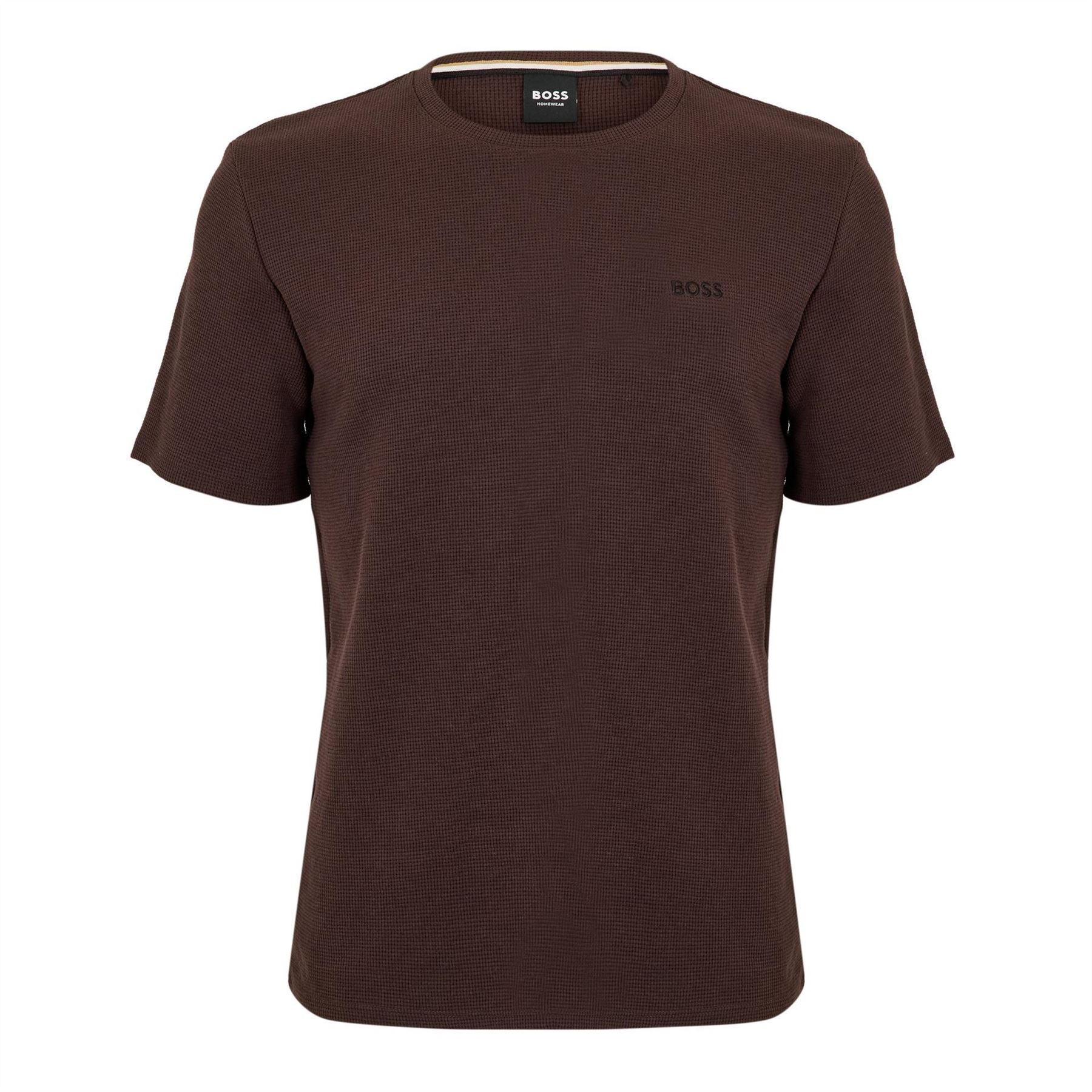 Boss BOSS Bodywear Waffle T Shirt with Structured Design