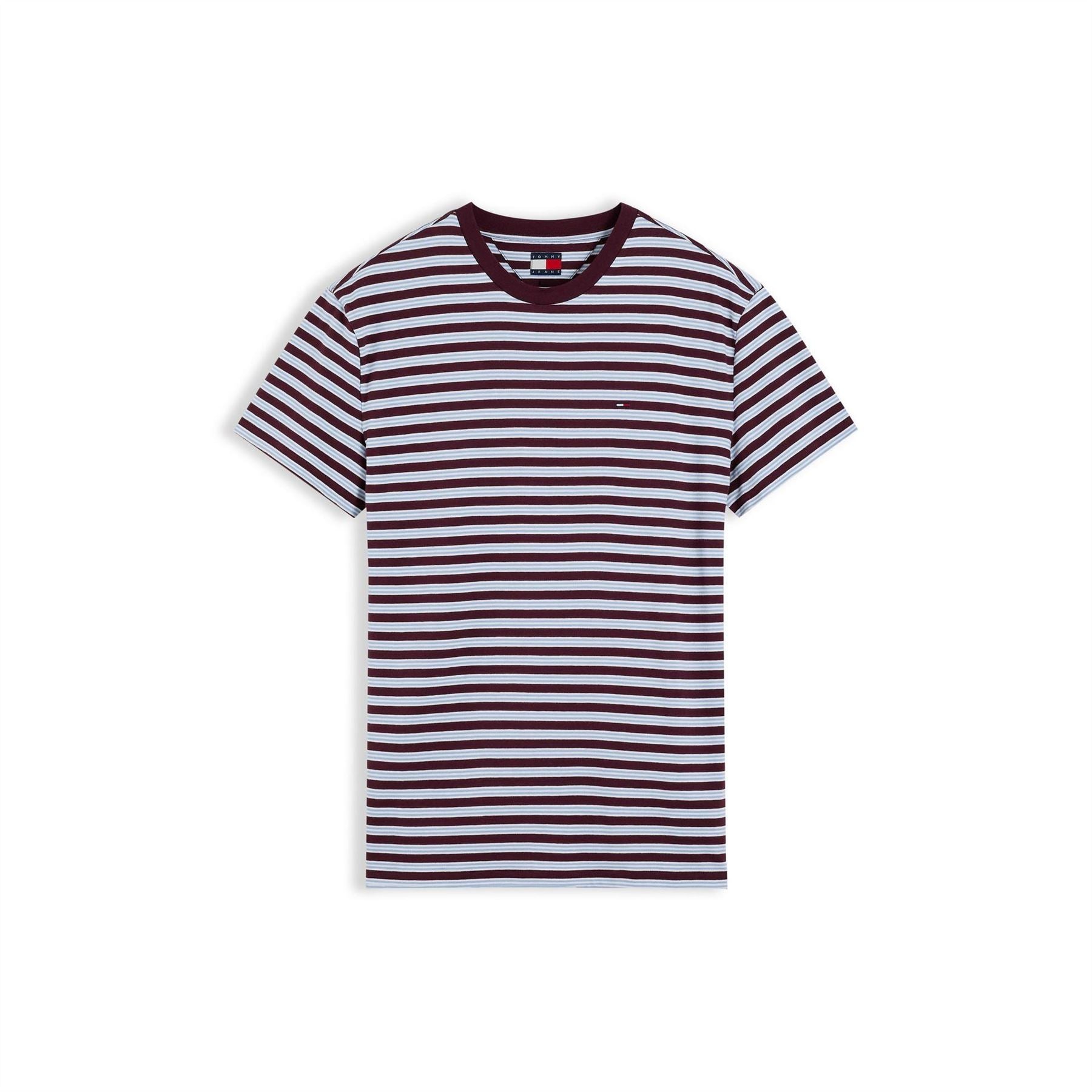 Tommy Jeans Striped Cotton Short Sleeve T-Shirt