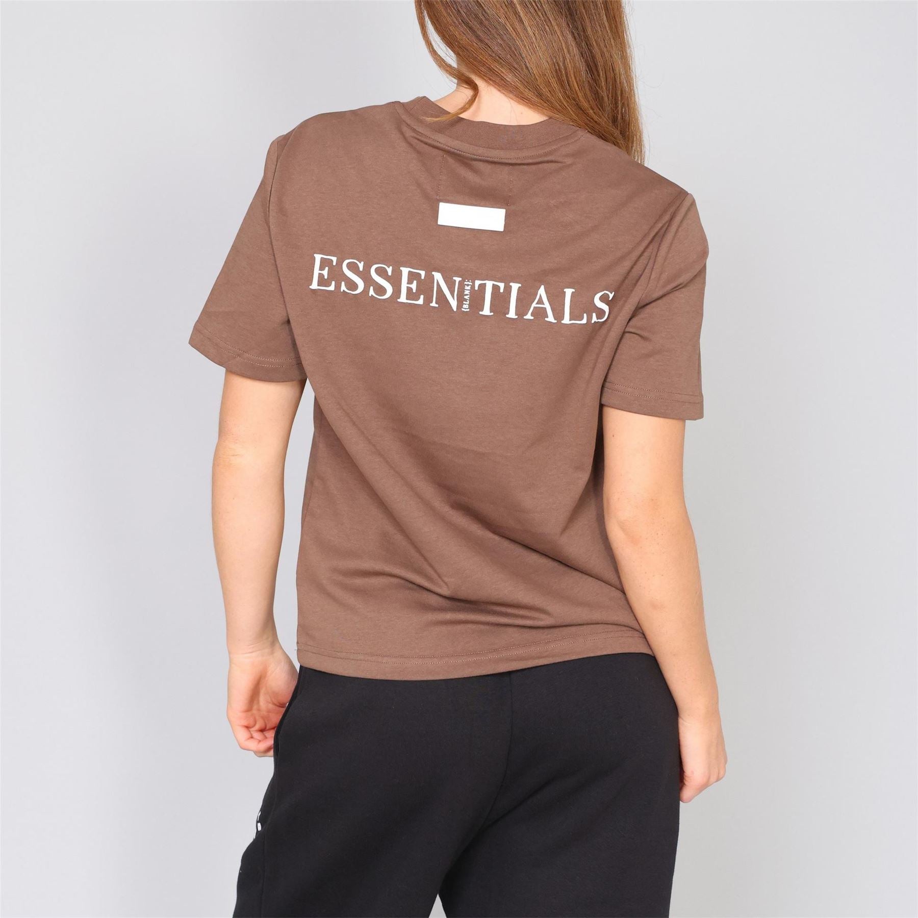 Blank Essentials Embroidered Text Graphic Crew Neck Short Sleeve Boyfriend T-Shirt