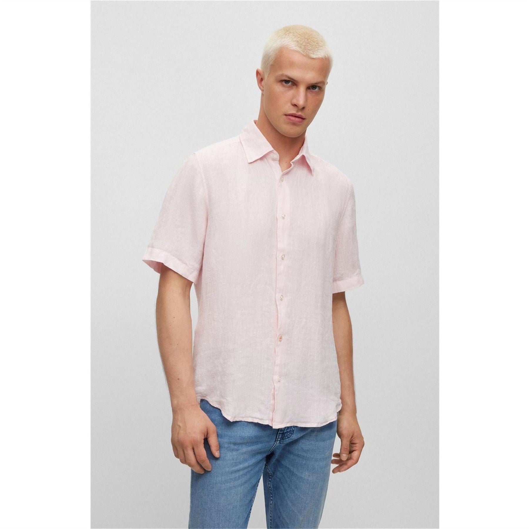 Boss Hbo Rash 2 Lin Short Sleeve Relaxed FiT-Shirt