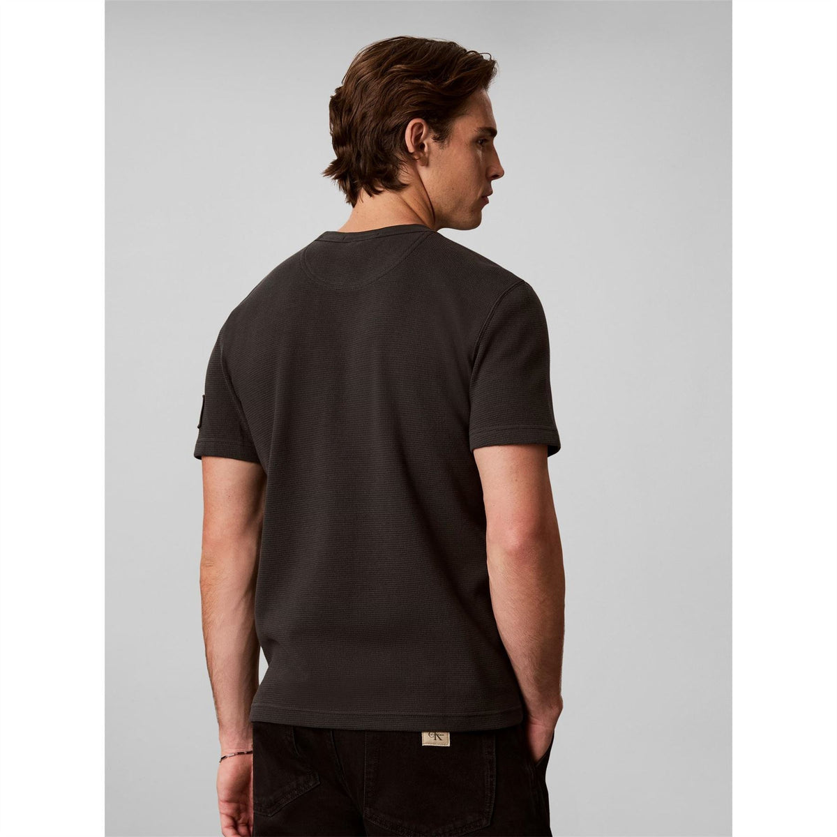 Calvin Klein Jeans Waffle Badge Cotton T-Shirt