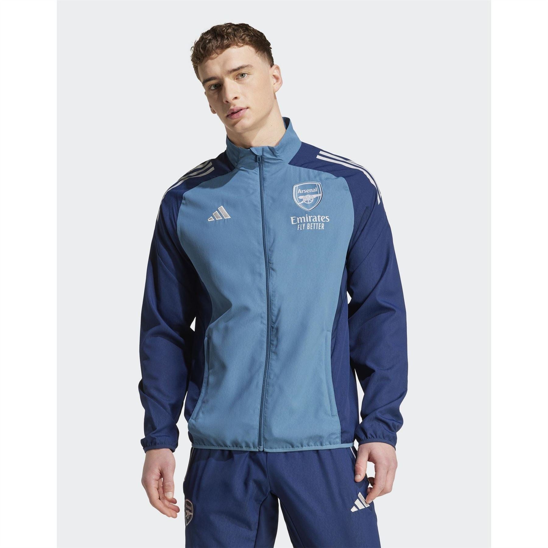 adidas Mens Arsenal Pre Match Tracksuit Top 2025 2026