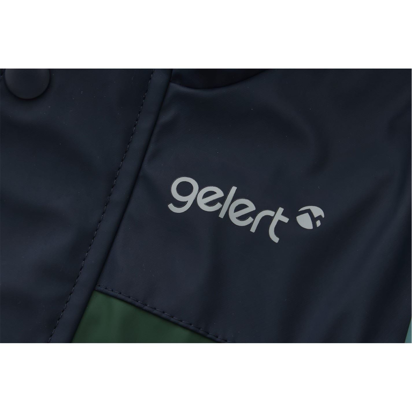 Gelert Leopard Patterned Hooded Snap Button Ribbed Cuff Rain Jacket