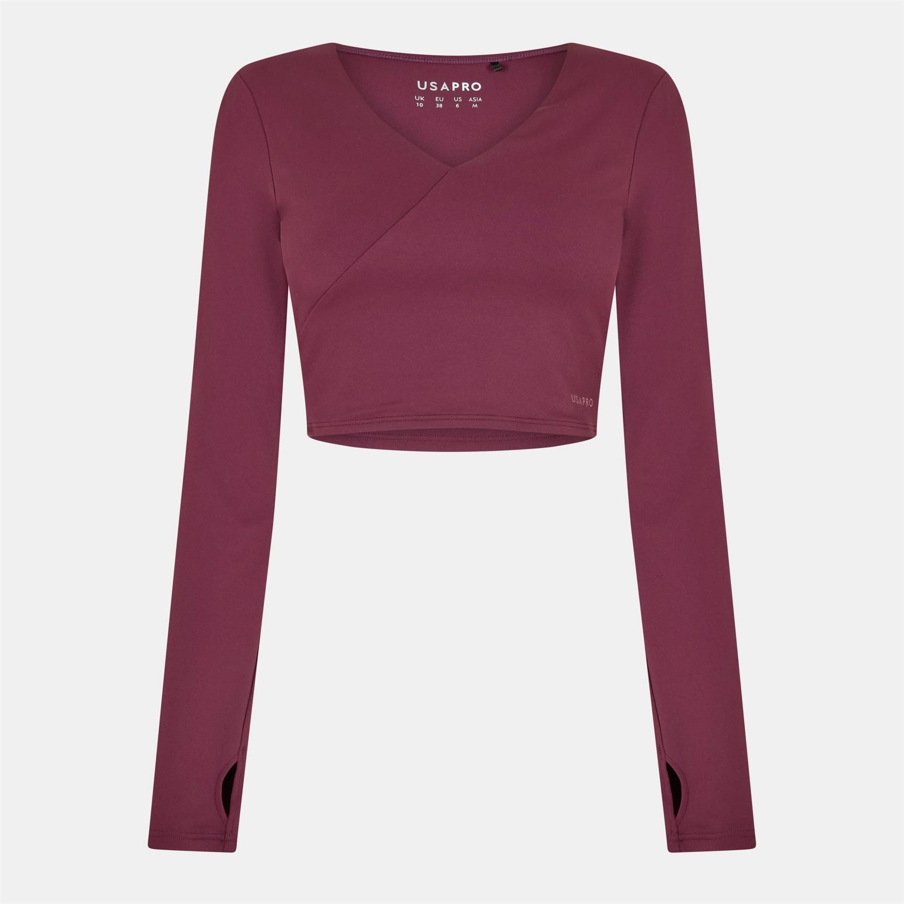 USA Pro Womens Pro Wrap Front Top