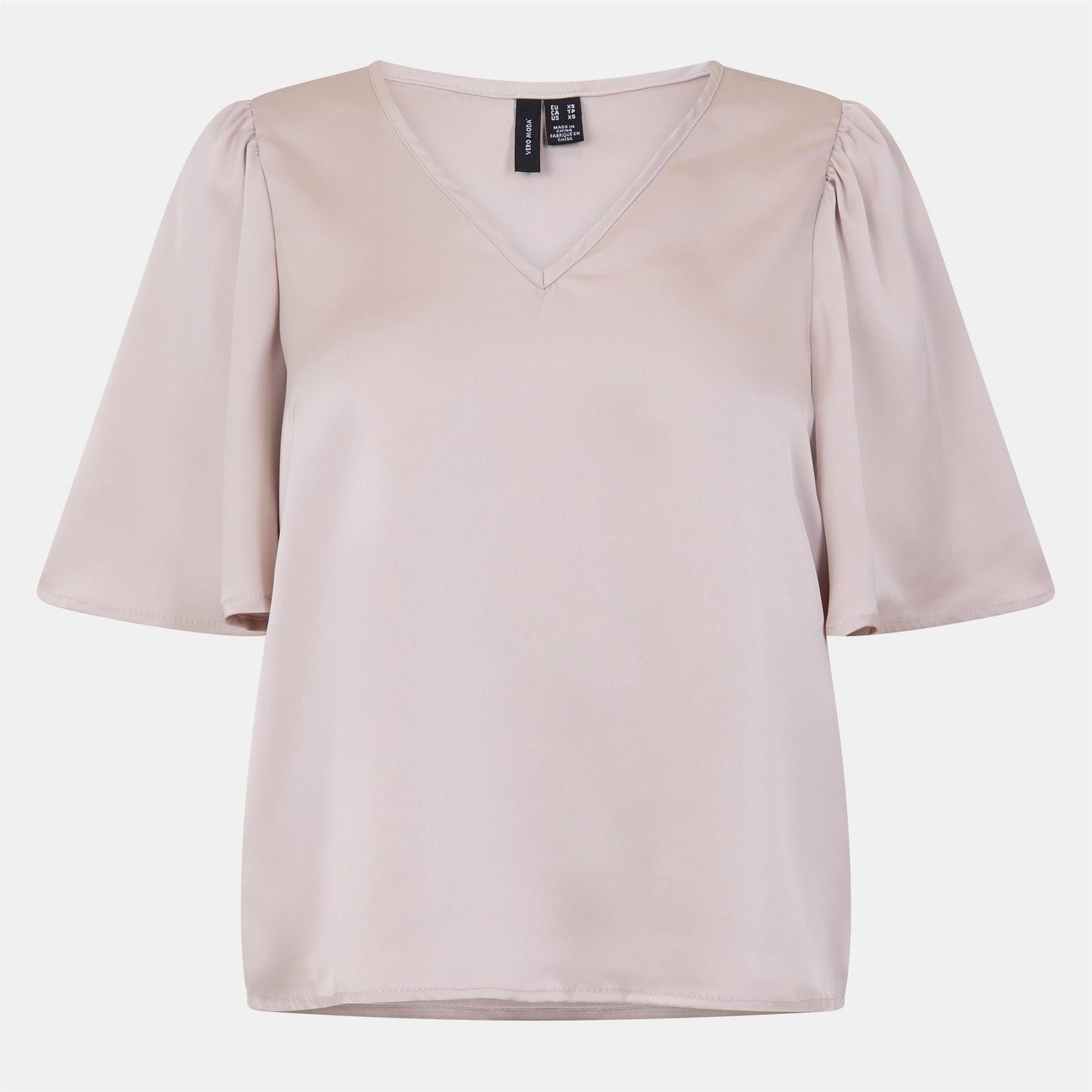Vero Moda Vm Lovie V Neck Short Sleeve Blouse