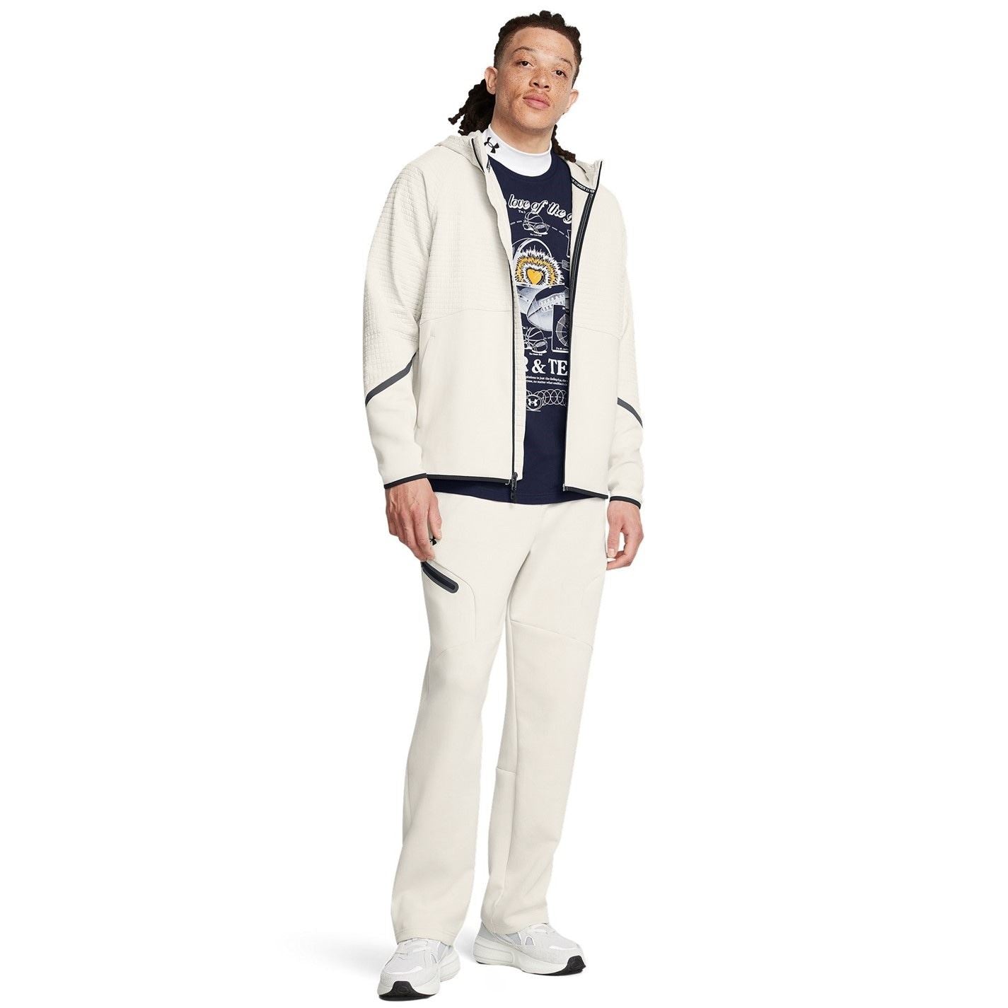 Under Armour Unstoppable Hooded Full Zipper Textured Zipped Pocket Jacket