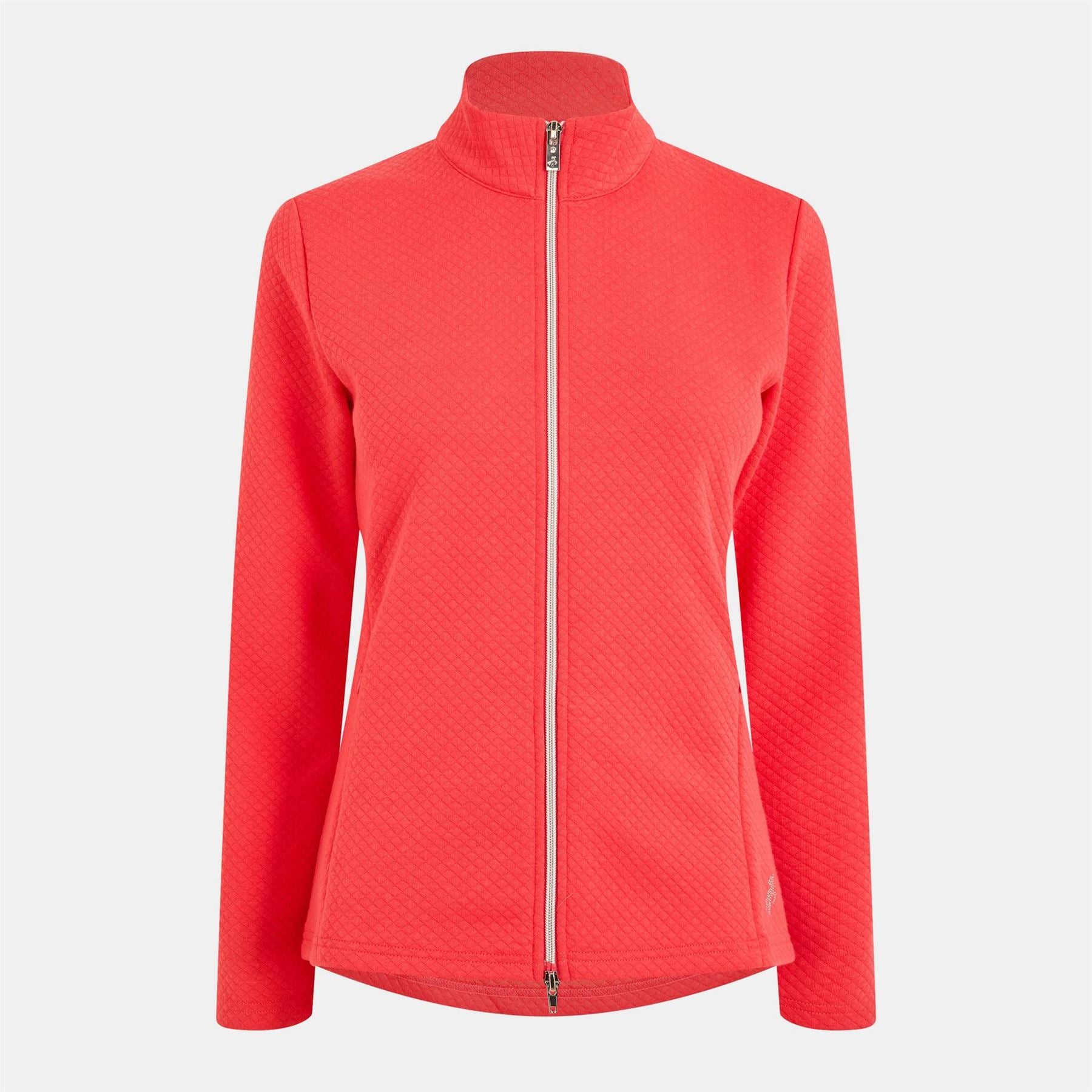 Calvin Klein Golf Textured Performance Track Jacket