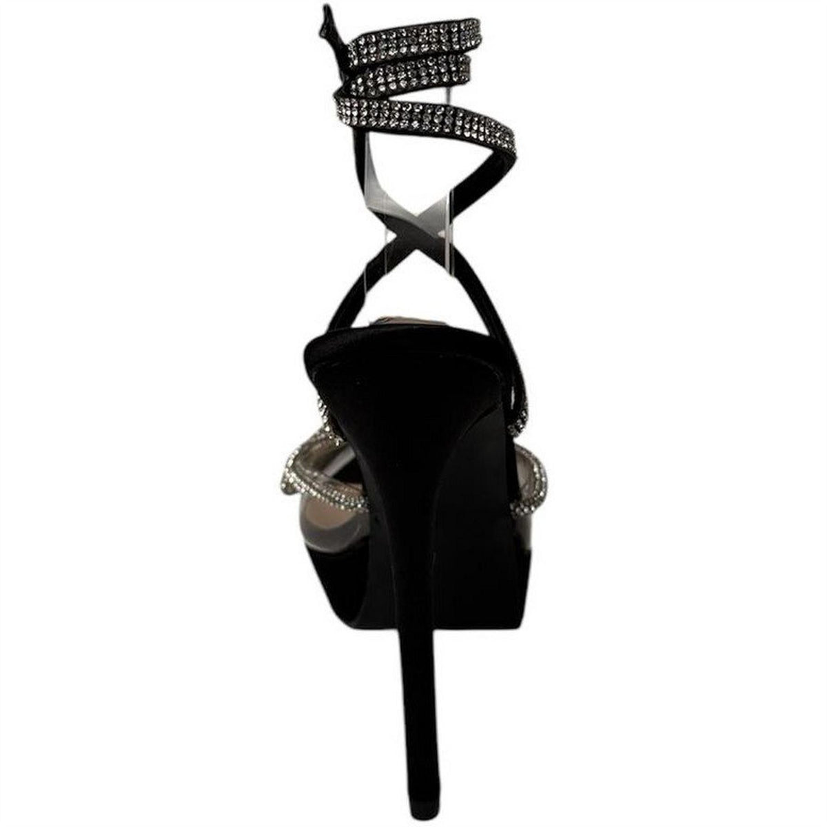 Chic Diamante Platform High Heel Closed Toe Sandals