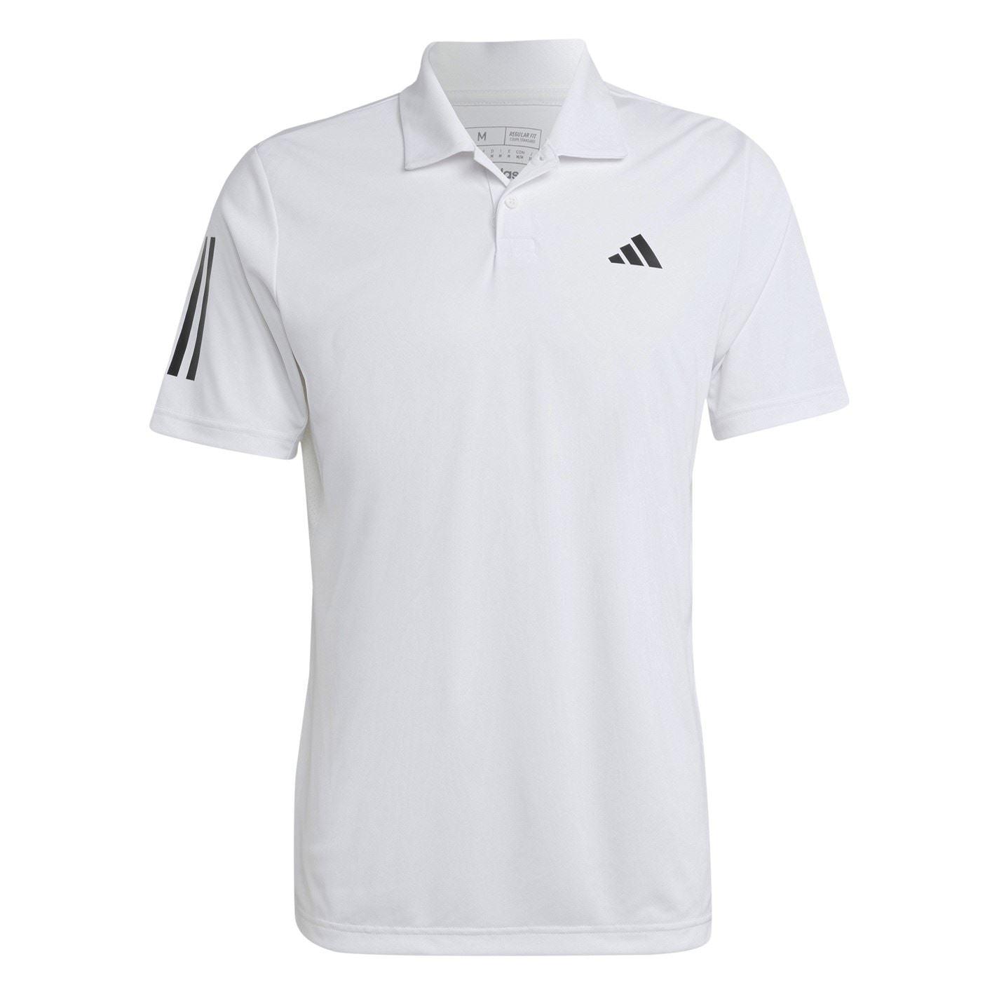 adidas Mens Club 3 Stripe Polo Shirt