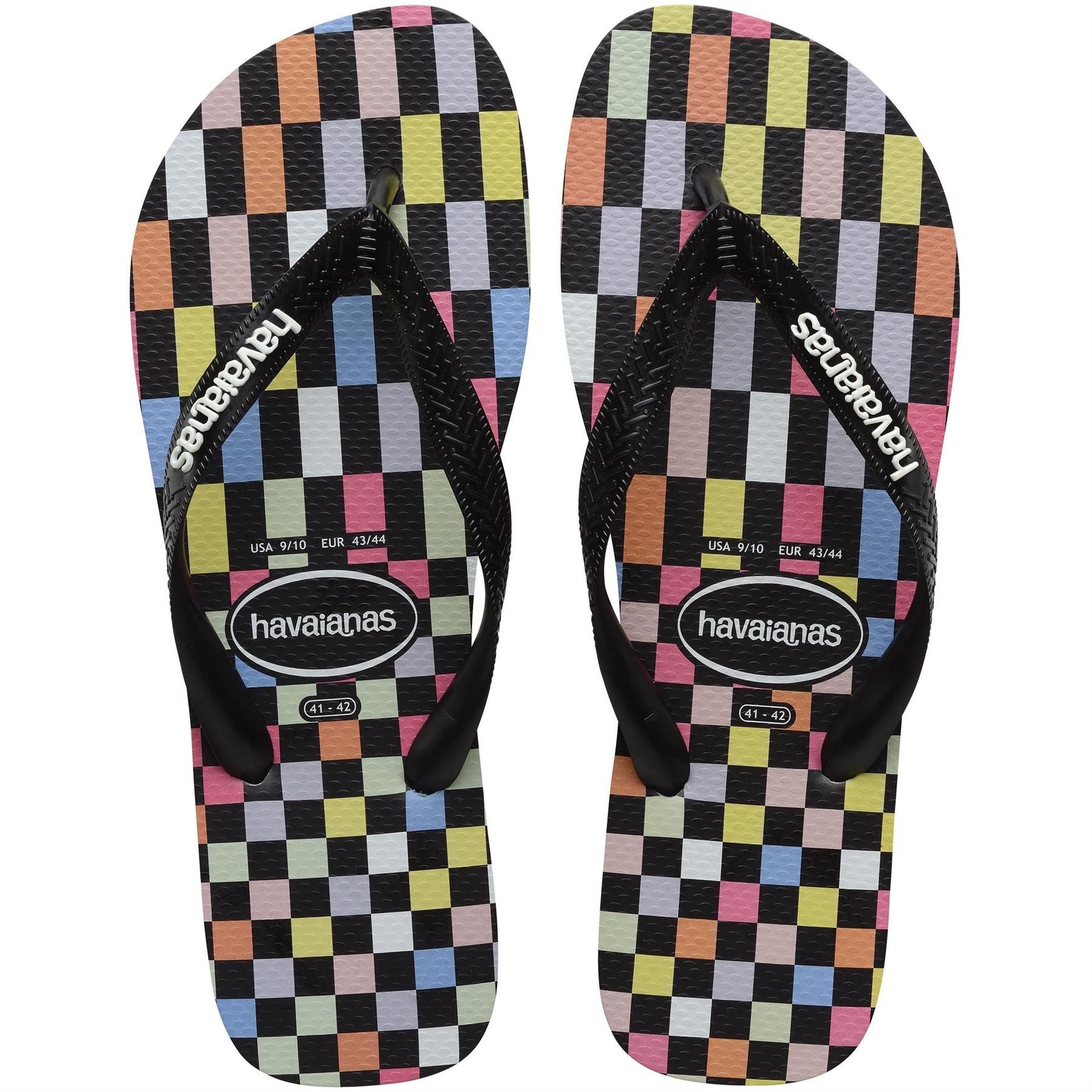 Havaianas Checkerboard Print Thong Toe Flip Flops